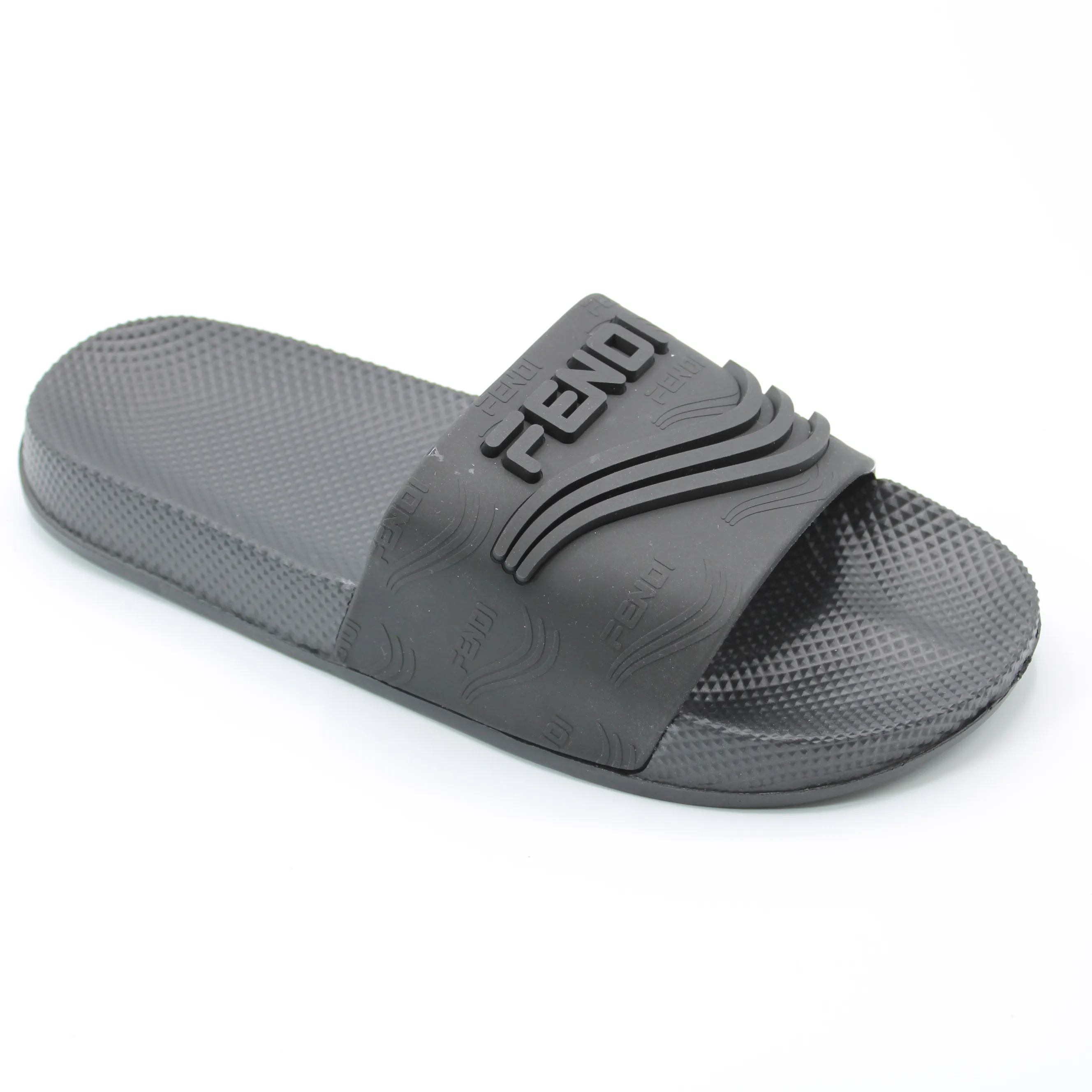 Мужские летние сланцы черного цвета FENDI BS02-795