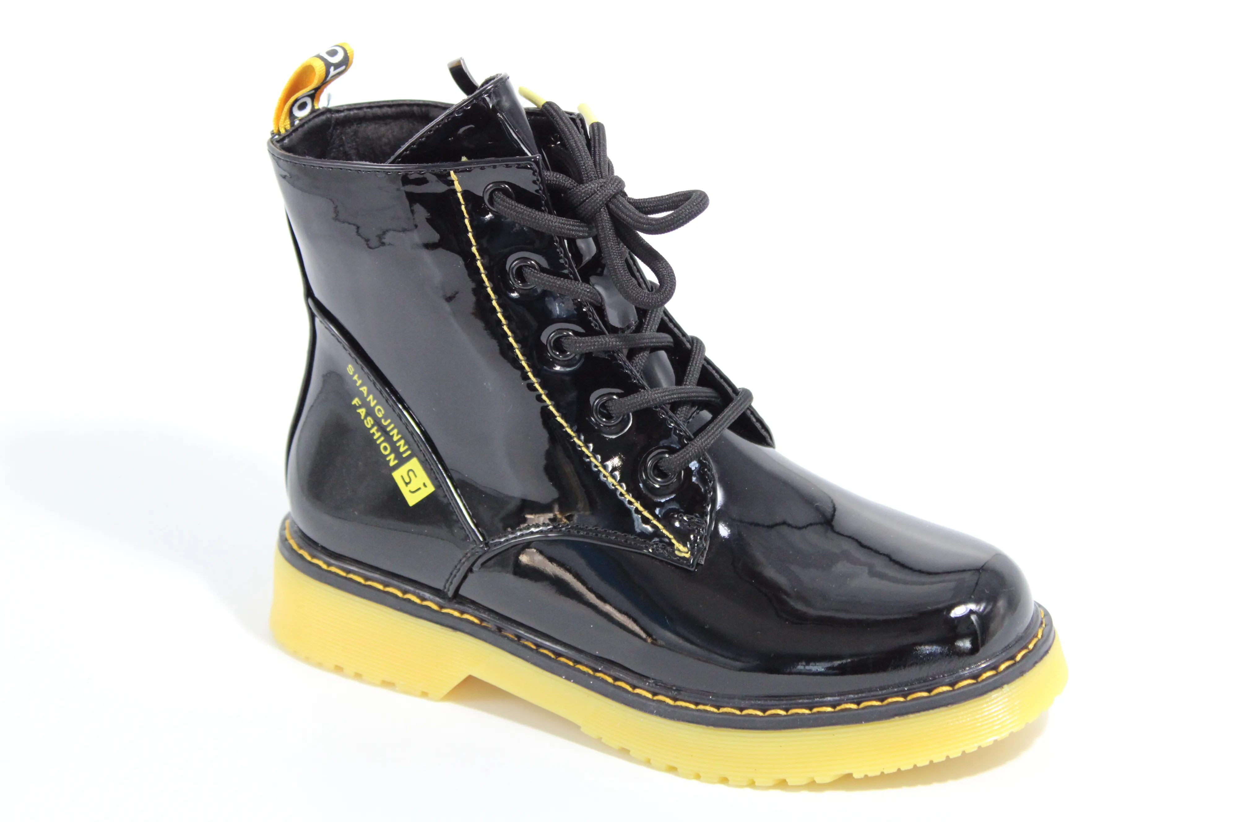 Детские весенние ботинки черного цвета BESSKY BS03-2496