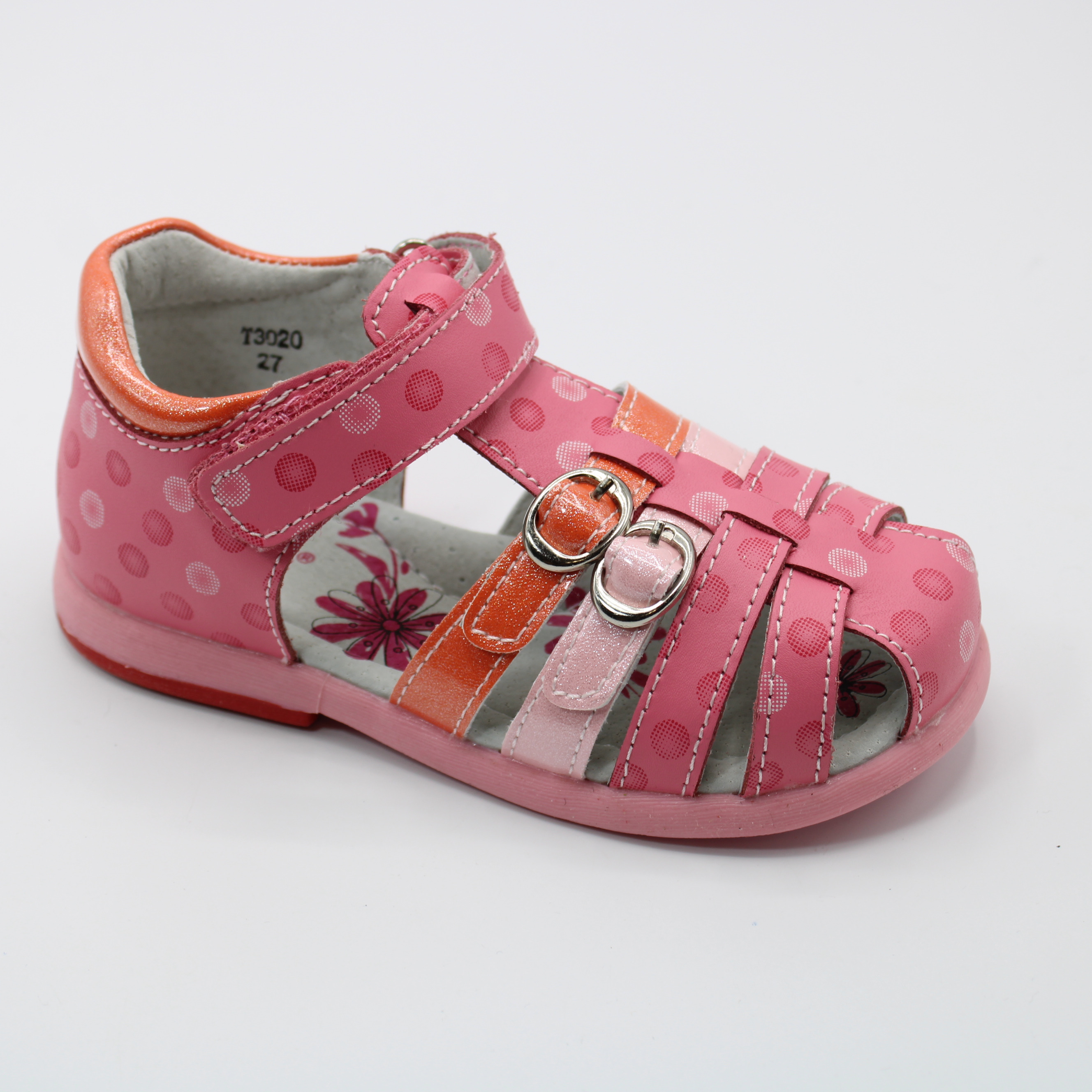 картинка Детские летние босоножки розового цвета ОРЛЁНОК BS06-480 от интернет-магазина ByStep