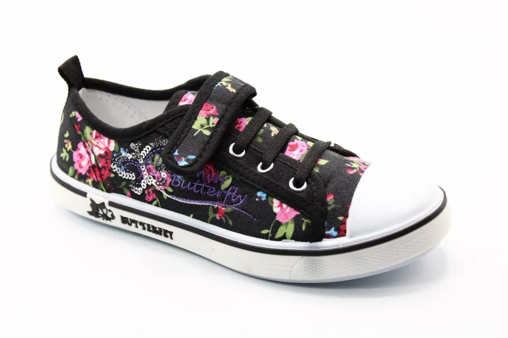 Детские весенние кеды черного цвета М.МИЧИ BS03-166