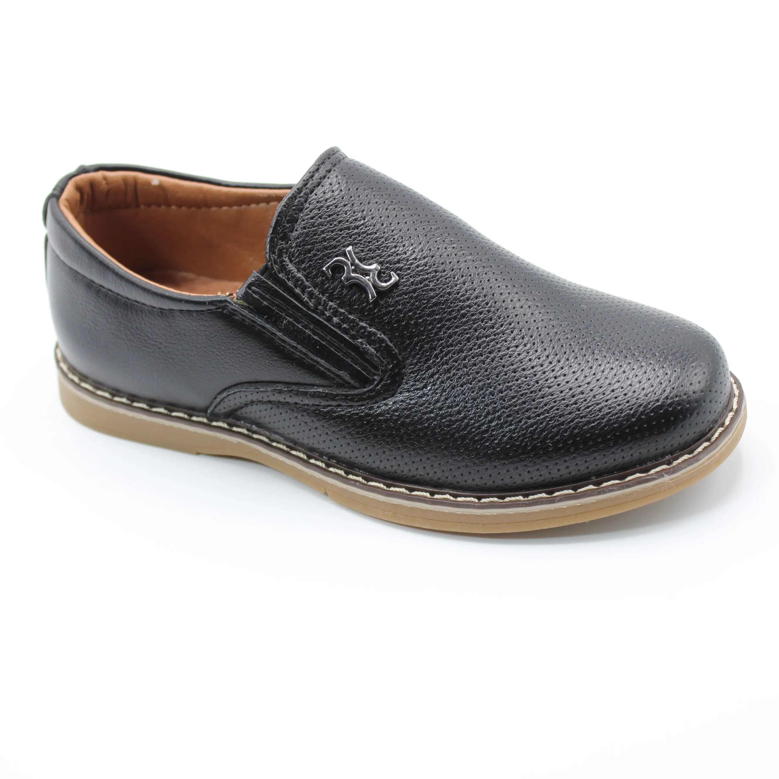 Детские осенние туфли черного цвета OLIPAS BS06-358