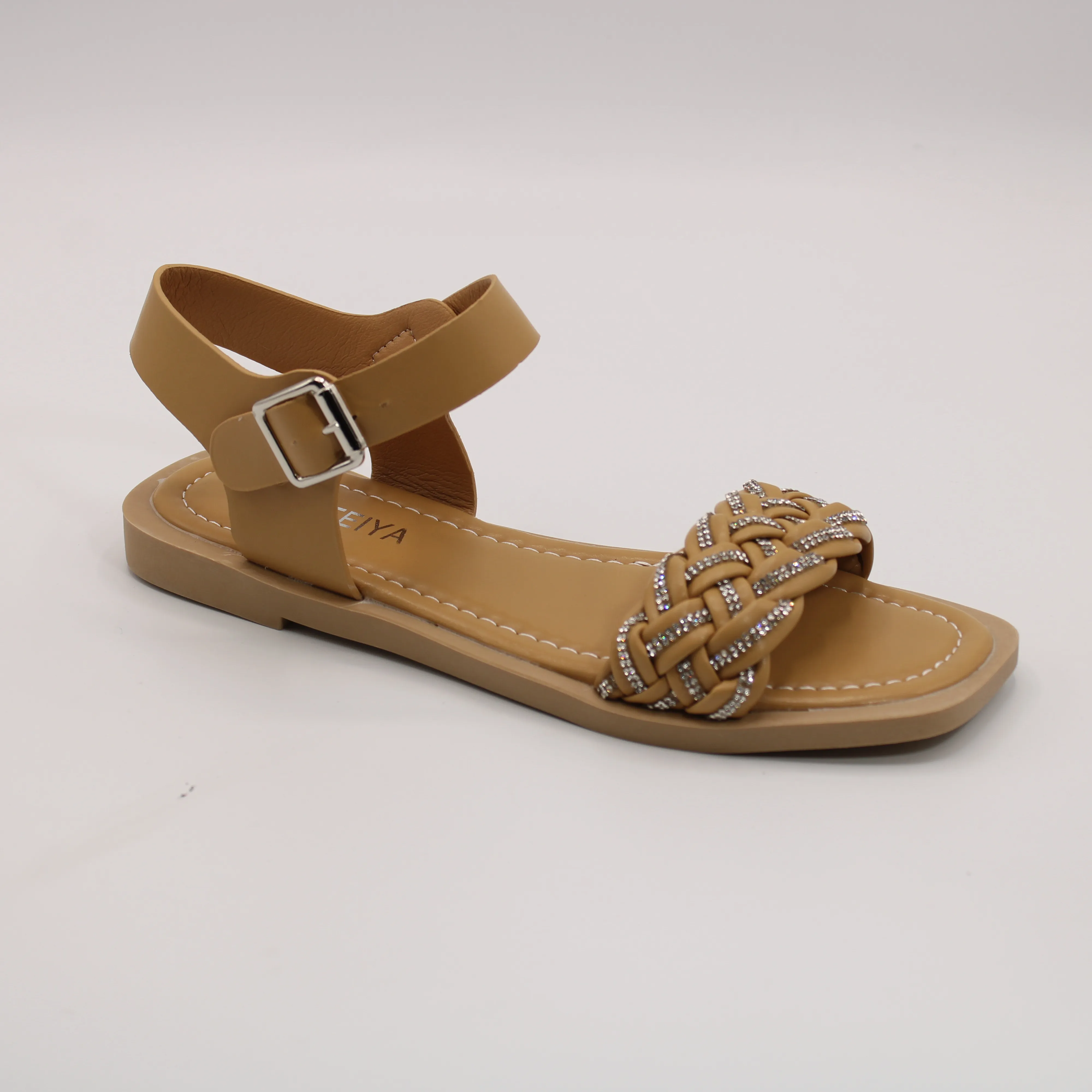 Женские босоножки бежевого цвета SUYIFEIYA BS01-1300