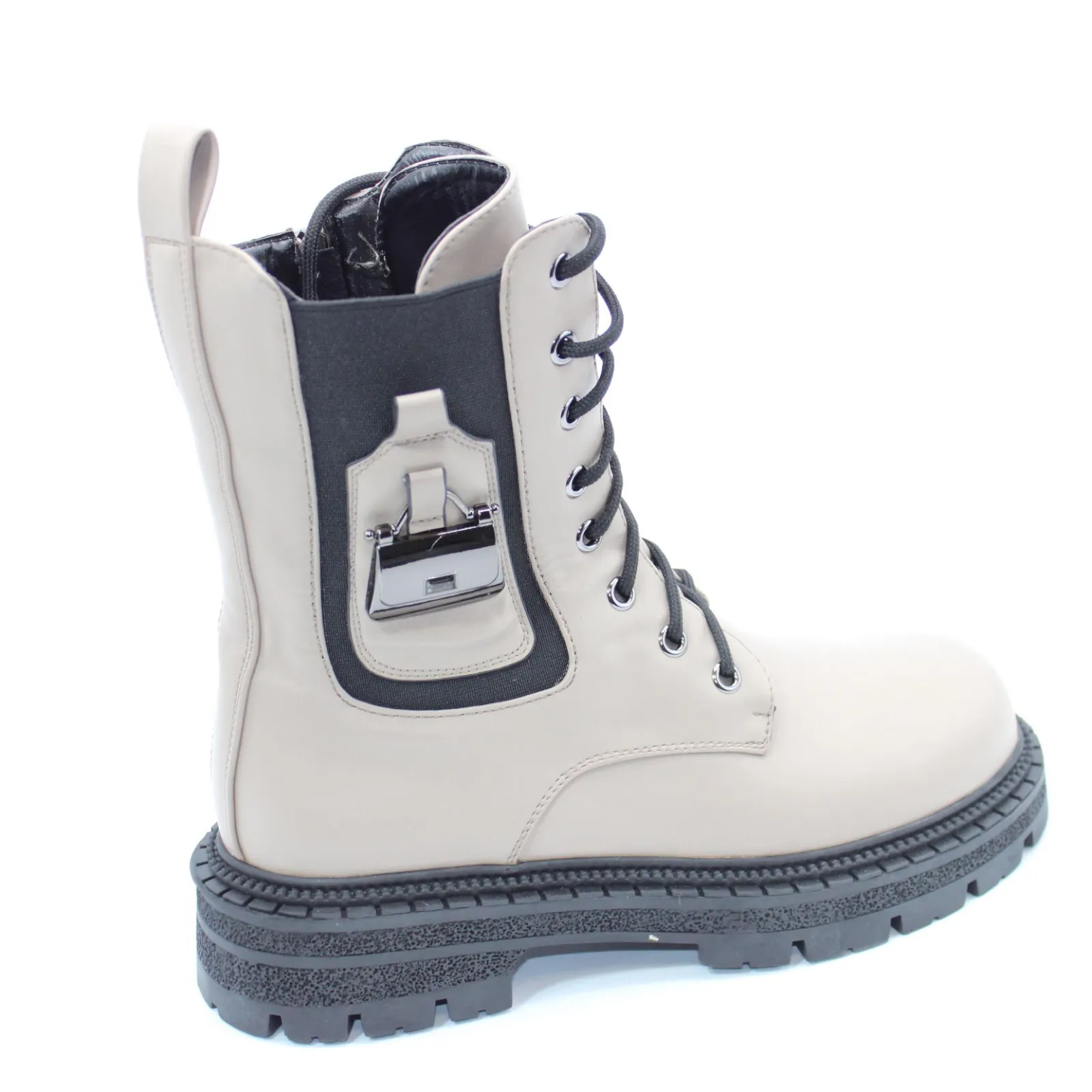 Женские ботинки бежевого цвета DINIYA BS02-1268