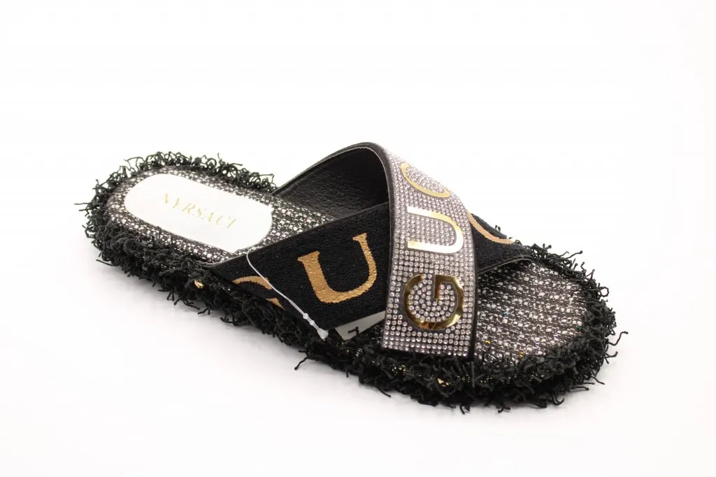 Женские летние шлепанцы черного цвета NURSACE BS02-5235