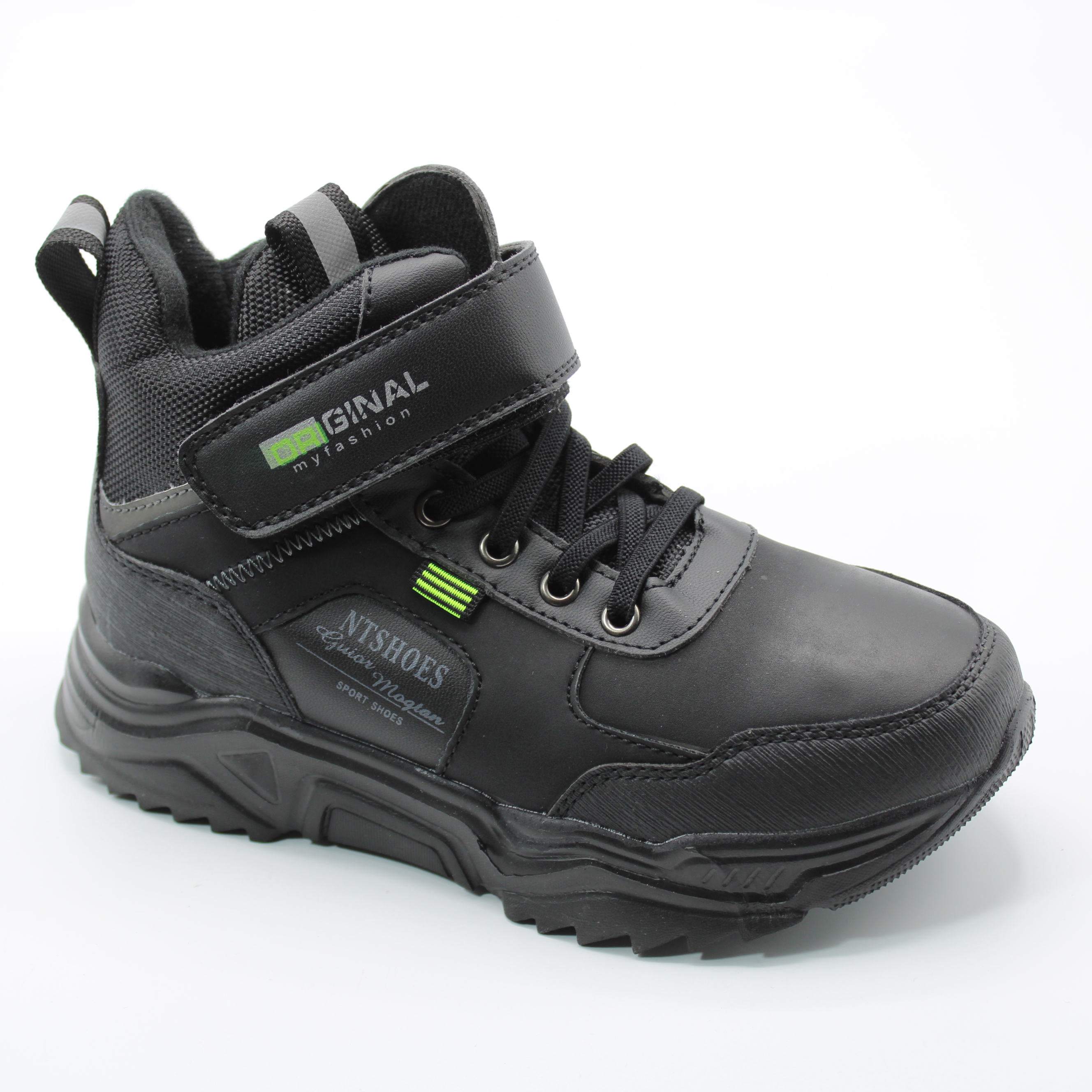 картинка Детские осенние ботинки черного цвета HENZA BS03-2390 от интернет-магазина ByStep