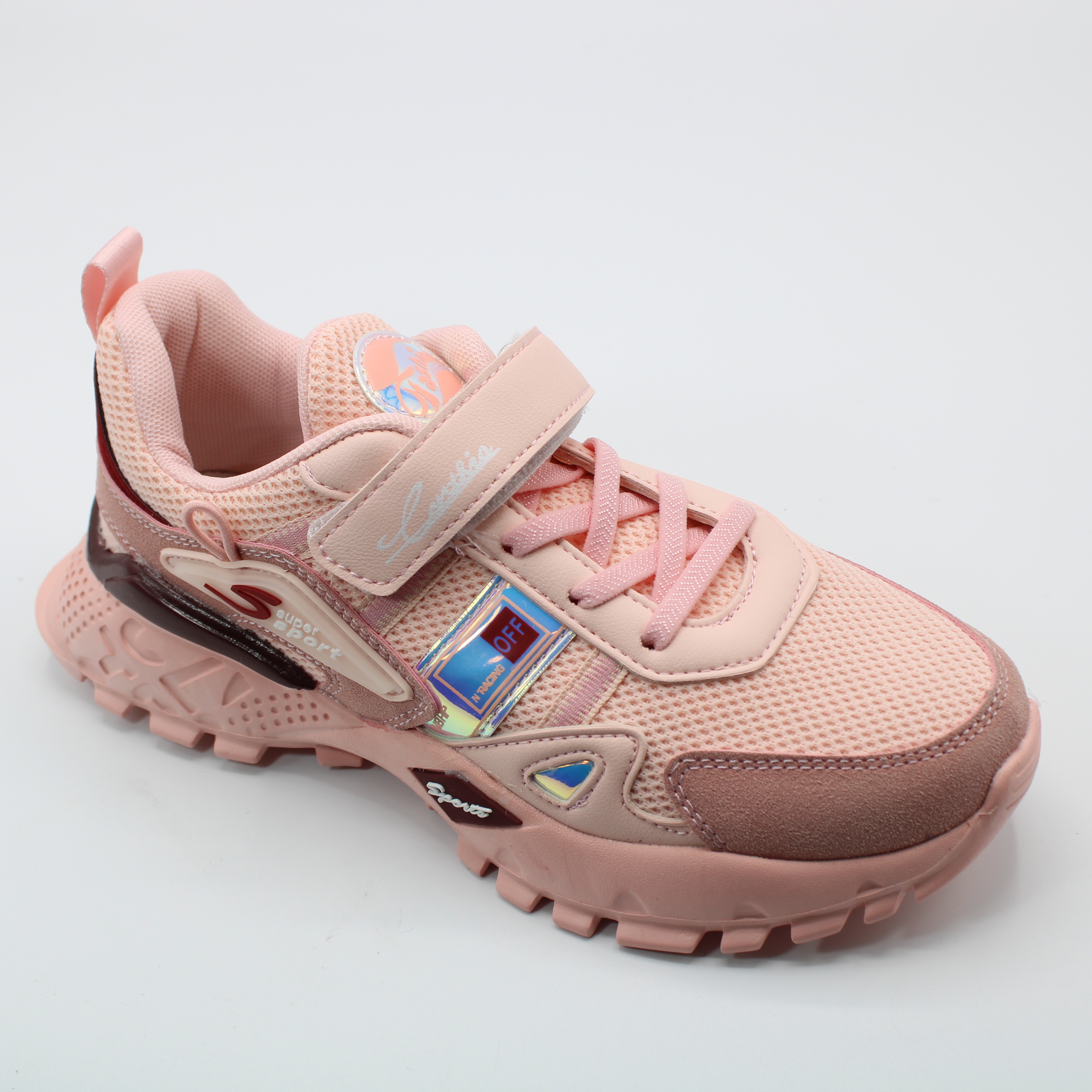 картинка Детские летние кроссовки розового цвета BESSKY BS03-161 от интернет-магазина ByStep