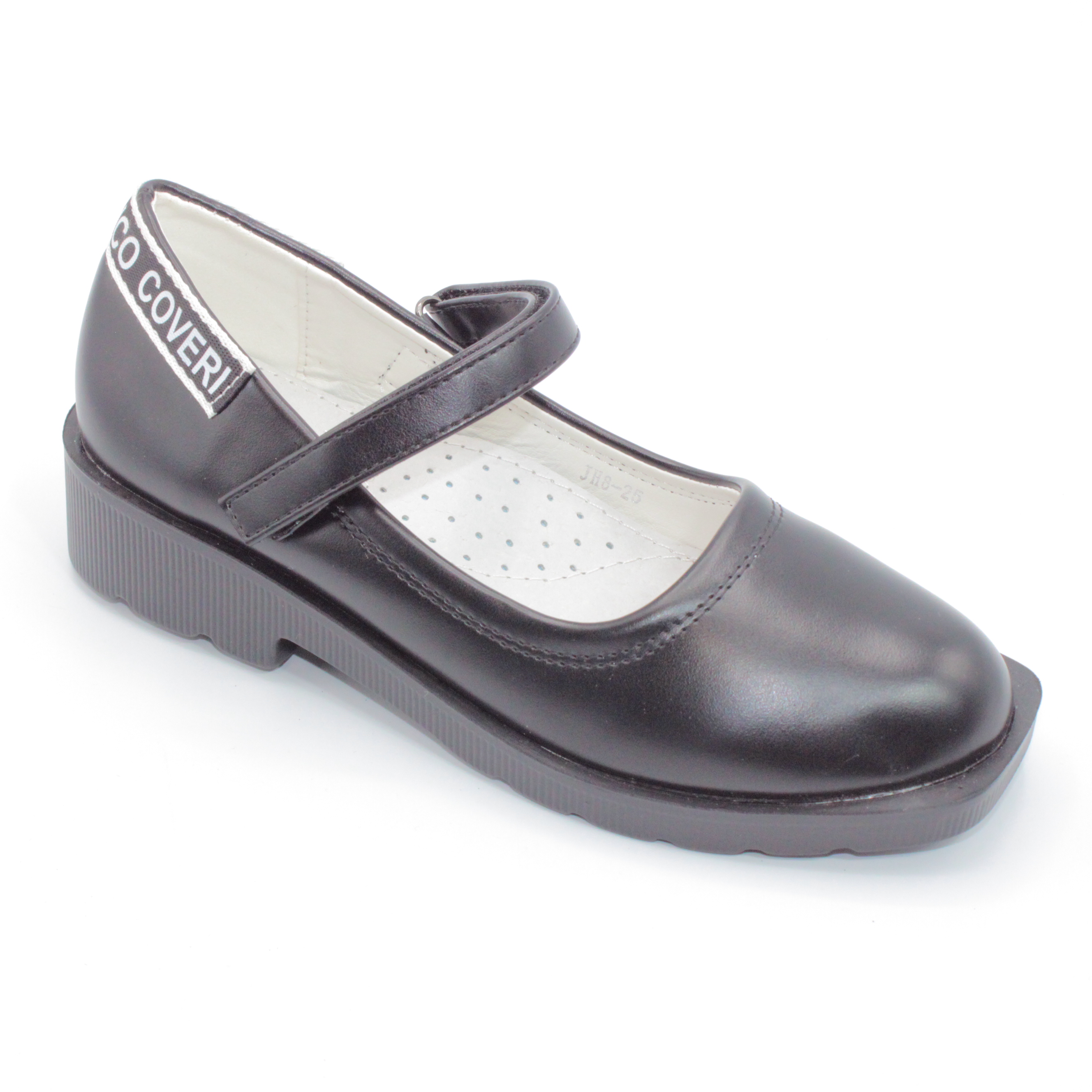 картинка Детские туфли черного цвета MEITESI BS06-818 от интернет-магазина ByStep