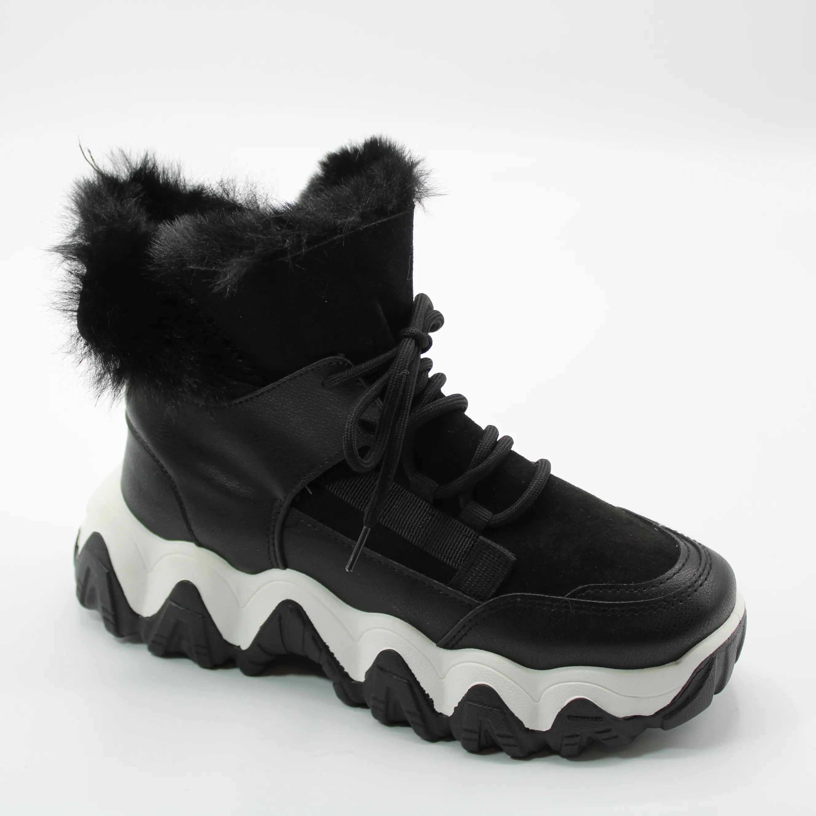 Женские зимние кроссовки черного цвета NIKE BS02-951