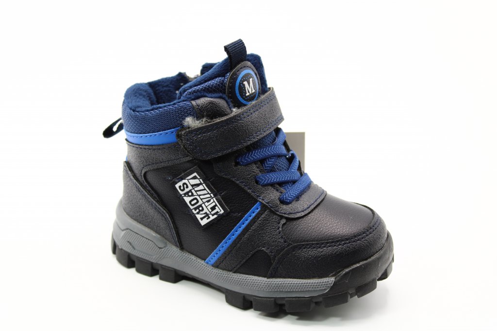 картинка Детские зимние ботинки синего цвета B&G BS03-103 от интернет-магазина ByStep