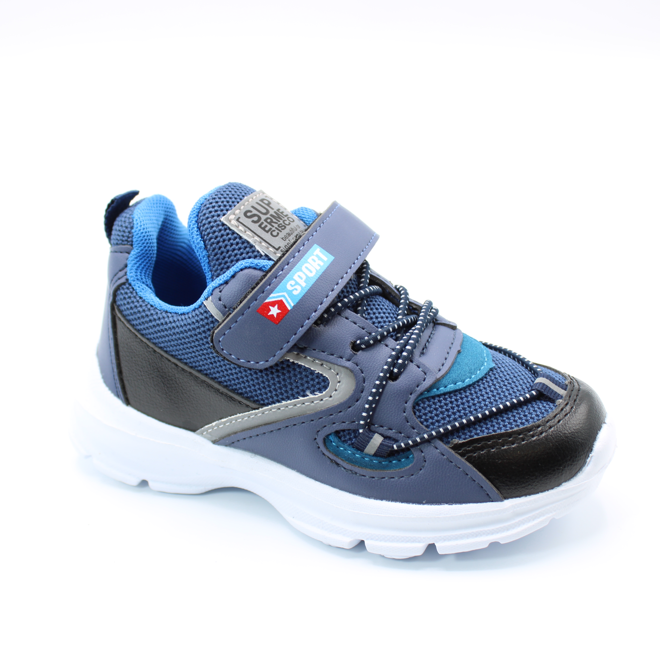 картинка Детские весенние кроссовки синего цвета SLV BS06-176 от интернет-магазина ByStep