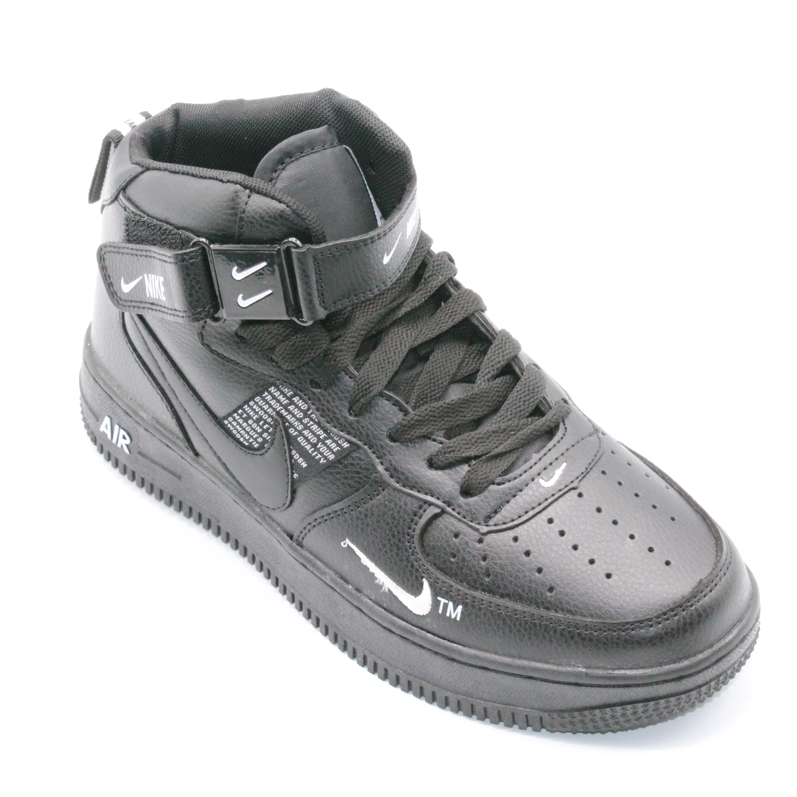 Детские весенние кроссовки черного цвета NIKE BS06-546