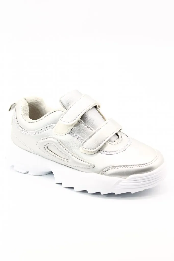 Детские летние кроссовки серебряного цвета SITUO BS03-361