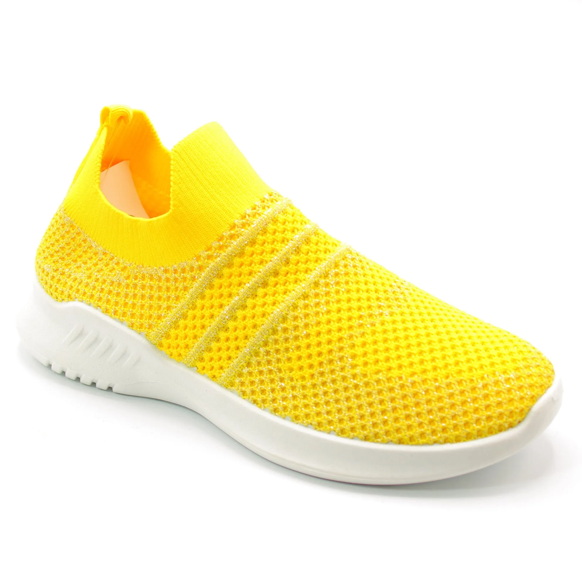 Женские летние слипоны желтого цвета LUCKY SISTER BS01-252