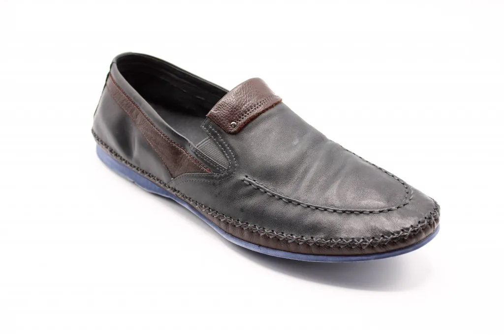 Мужские осенние туфли черного цвета BS02-2346