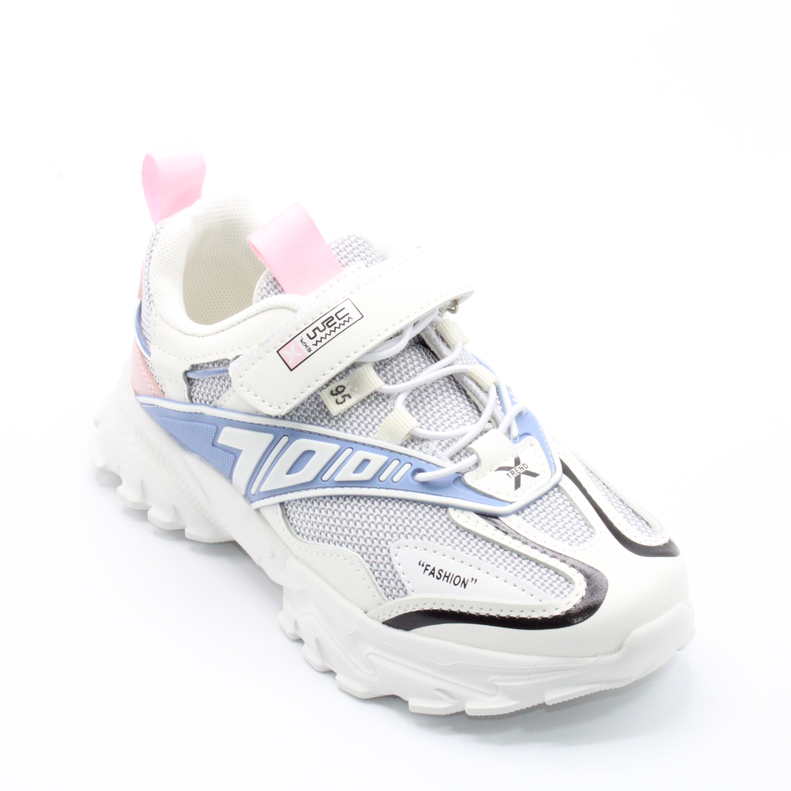 картинка Детские весенние кроссовки белого цвета B&G BS03-2547 от интернет-магазина ByStep
