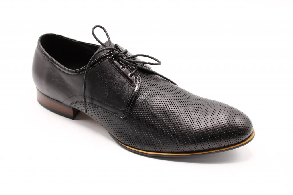 Мужские летние туфли черного цвета BS02-2347