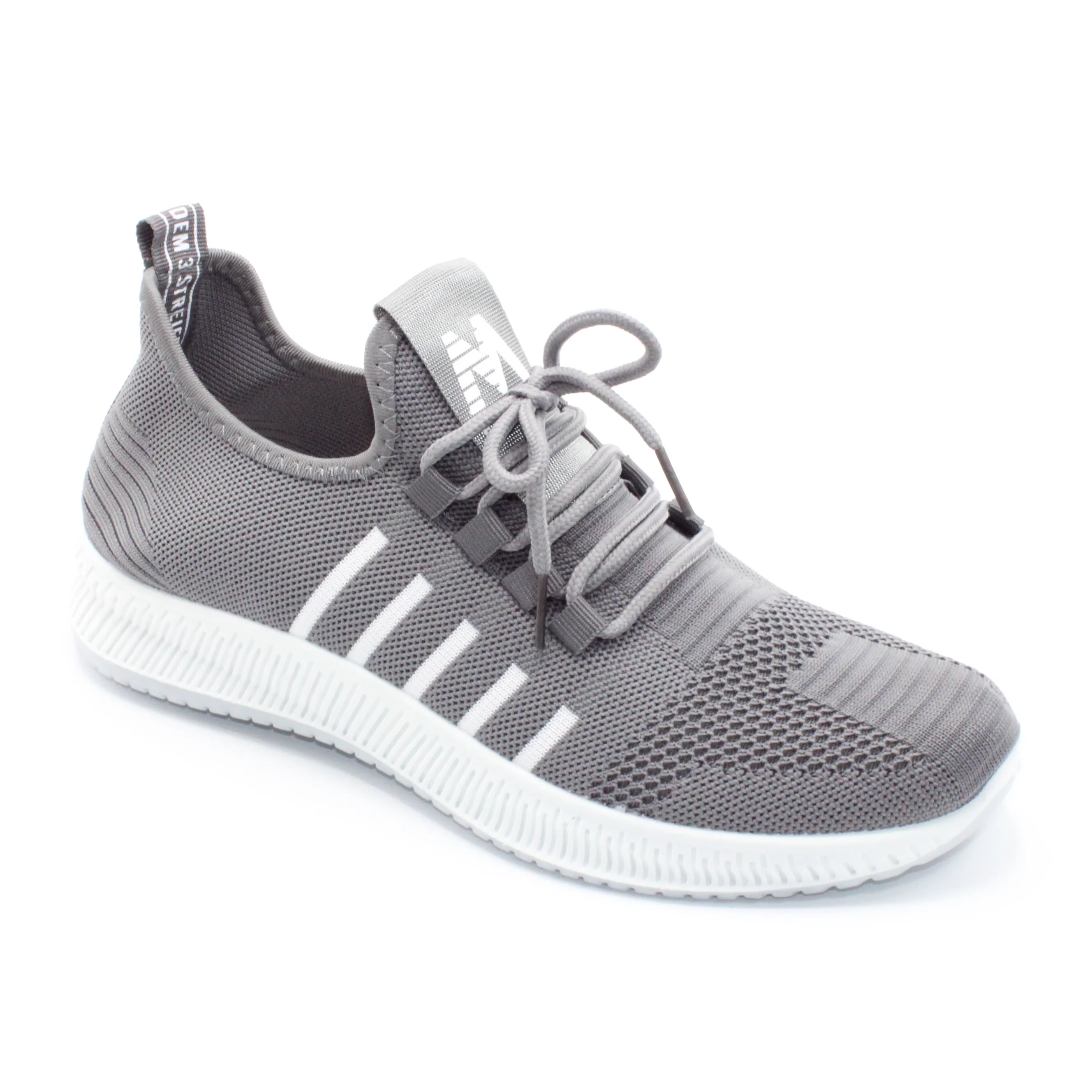 Мужские летние слипоны серого цвета SHAMILU BS02-1108