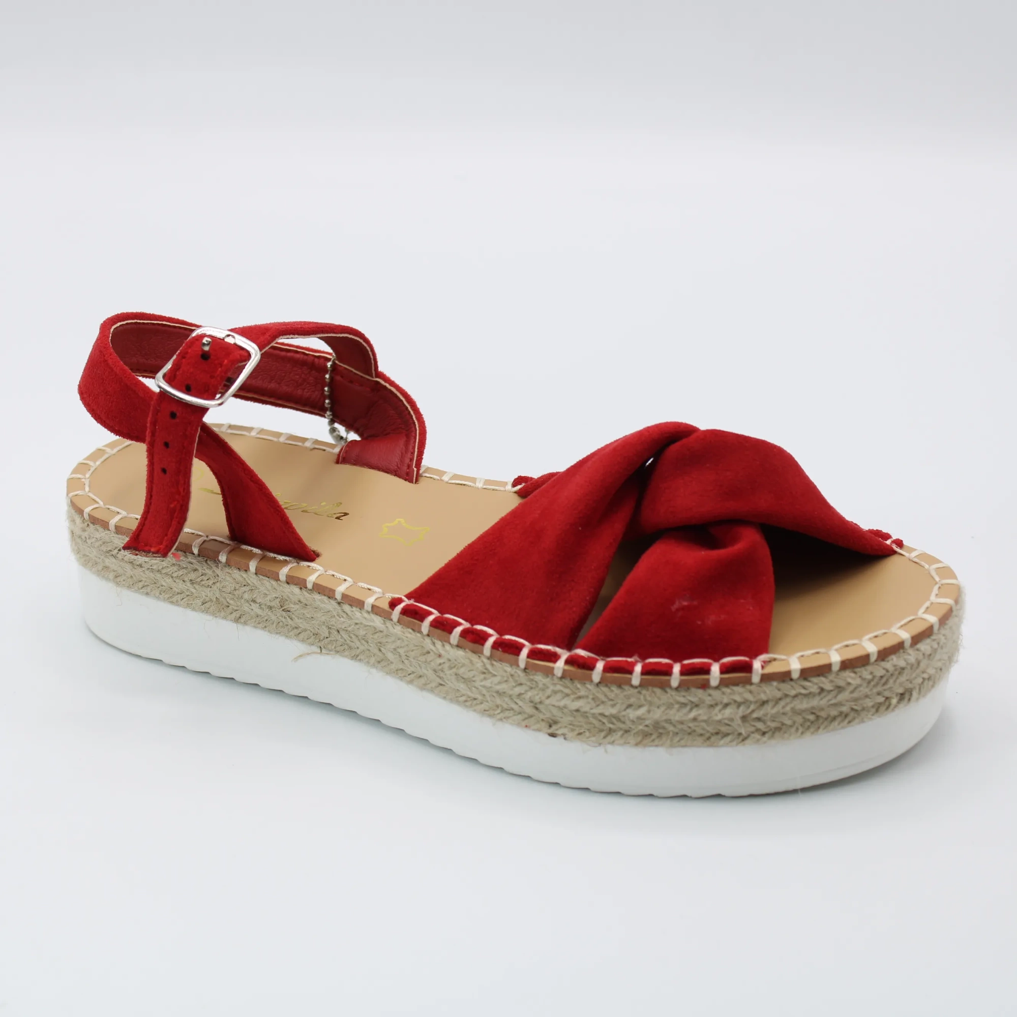 Женские летние босоножки красного цвета SAIVVILA BS01-538