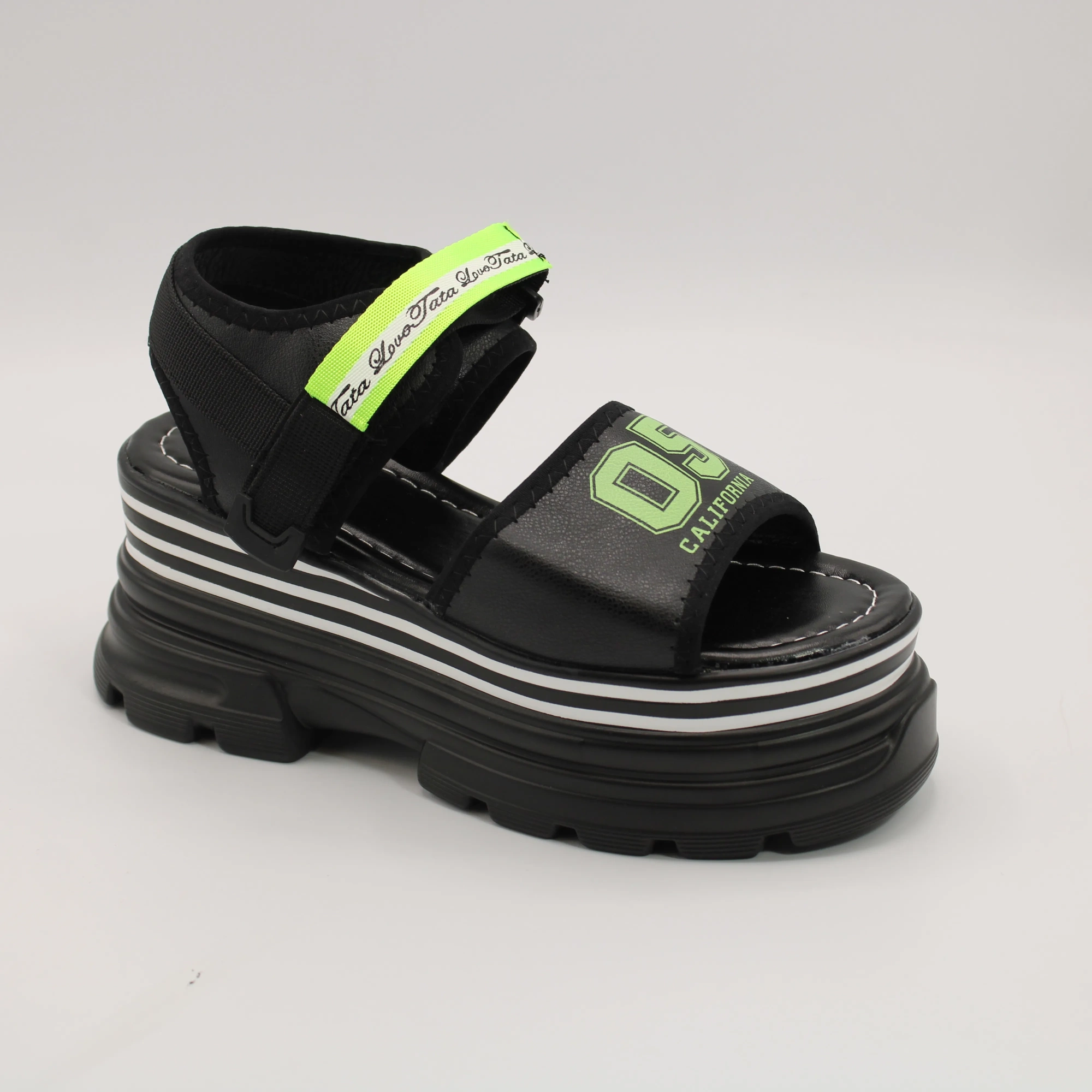 Женские босоножки черного цвета LORETTA BS02-1472