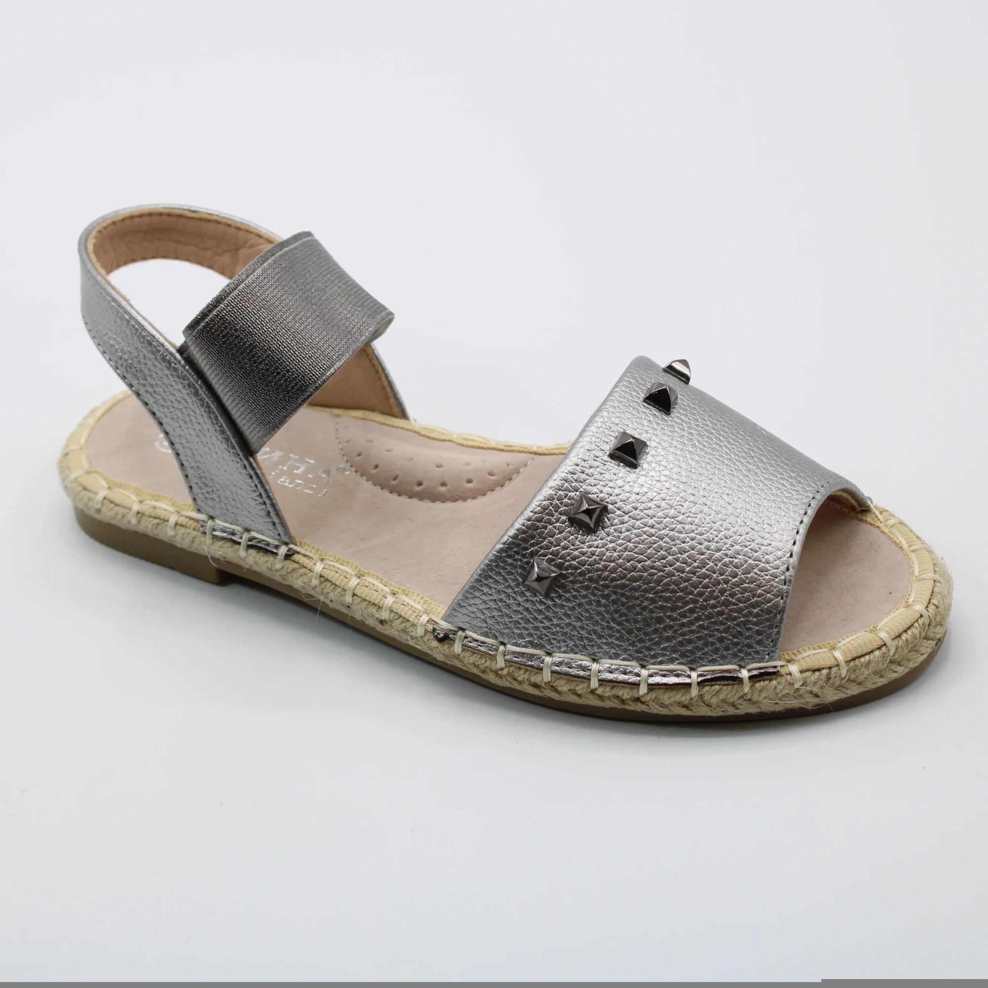 Детские летние босоножки серебряного цвета ИРИНА BS06-184