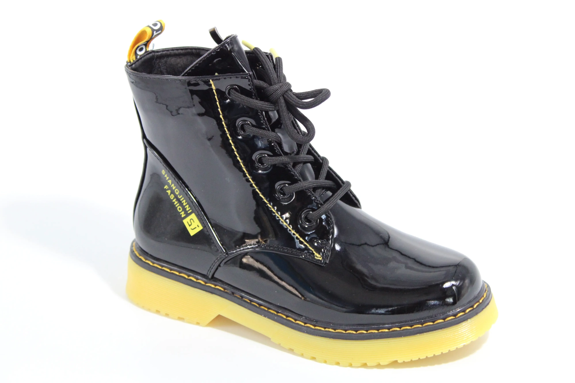 Детские весенние ботинки черного цвета BESSKY BS03-2496