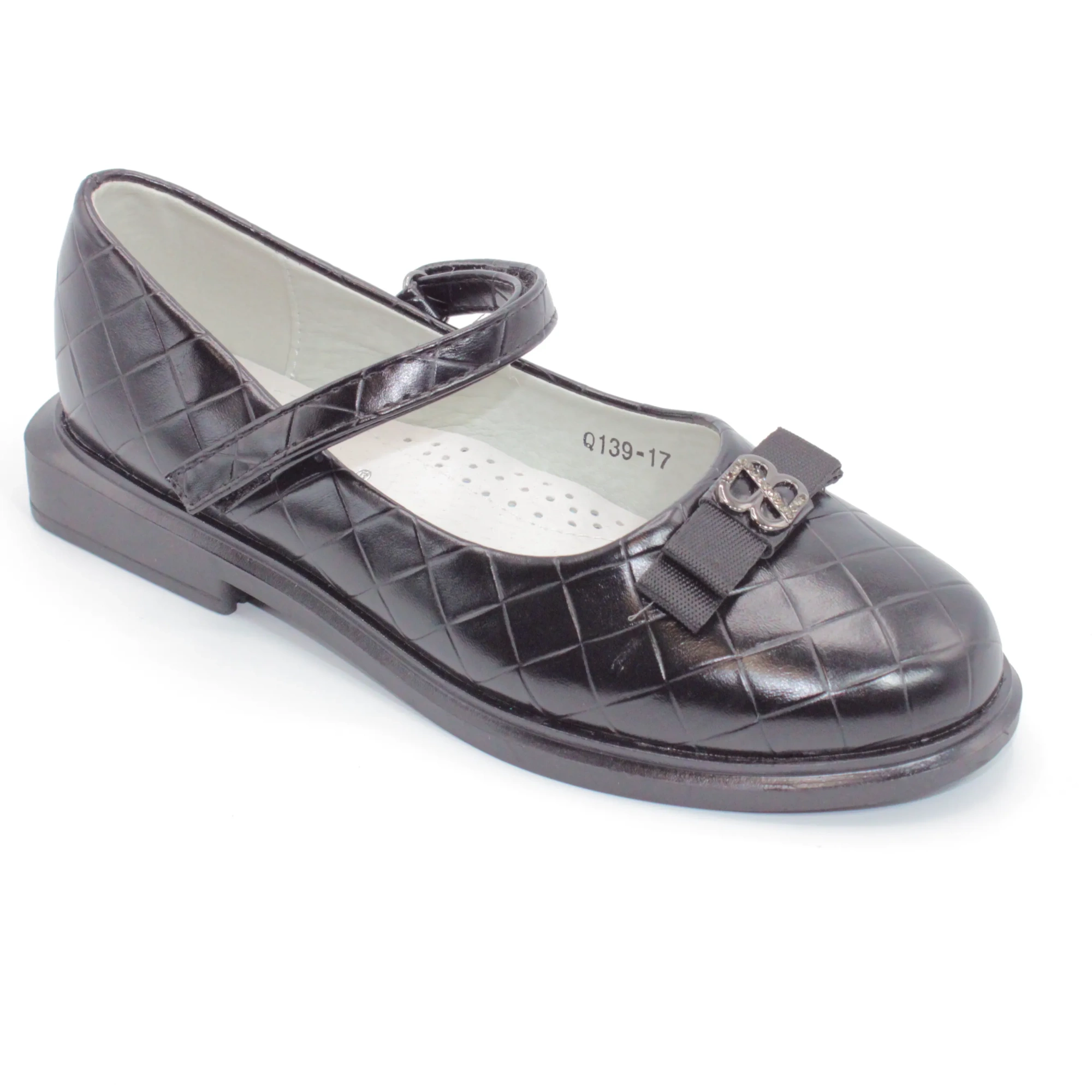 Детские туфли черного цвета ИРИНА BS03-2712