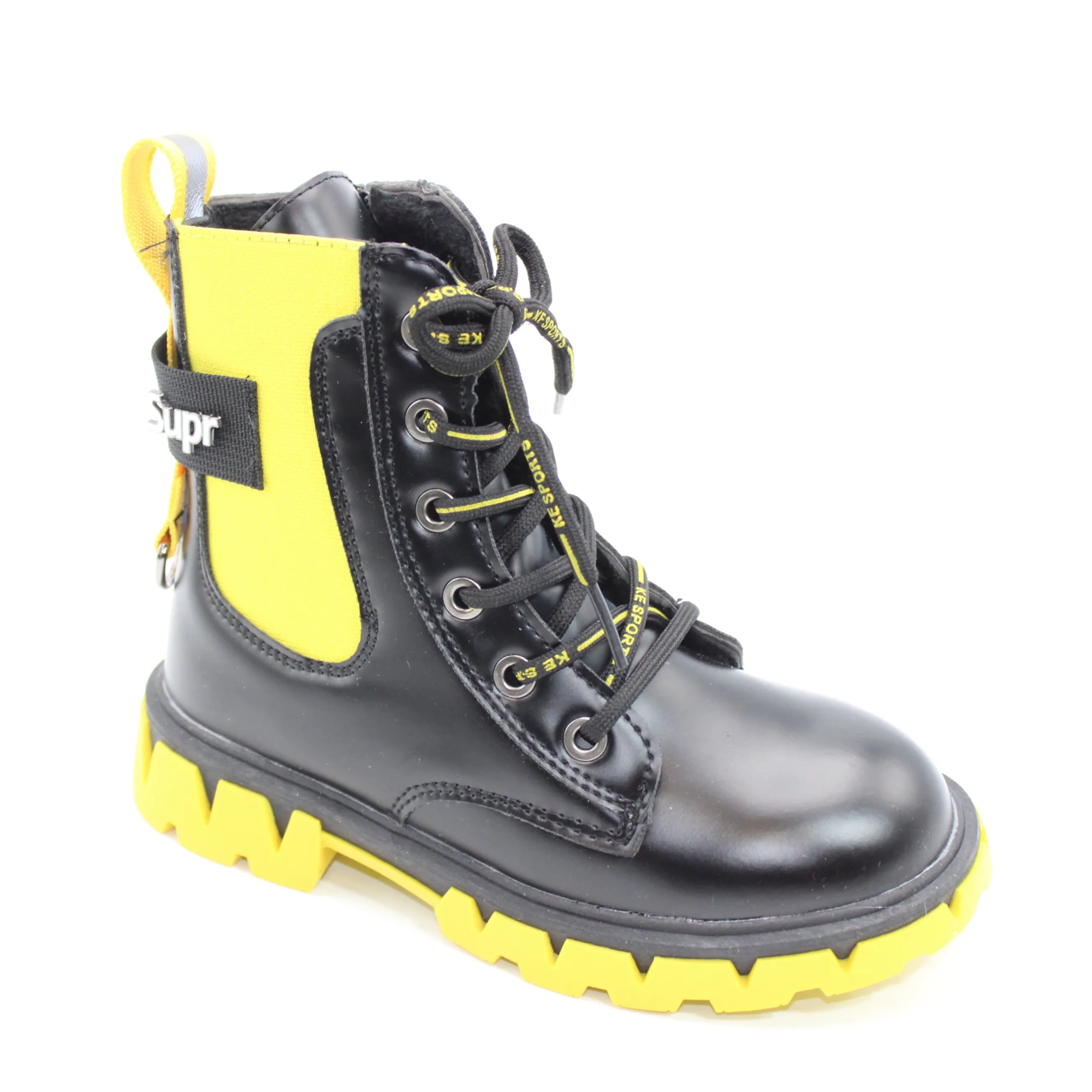 Детские ботинки черного цвета КАНАРЕЙКА BS05-398