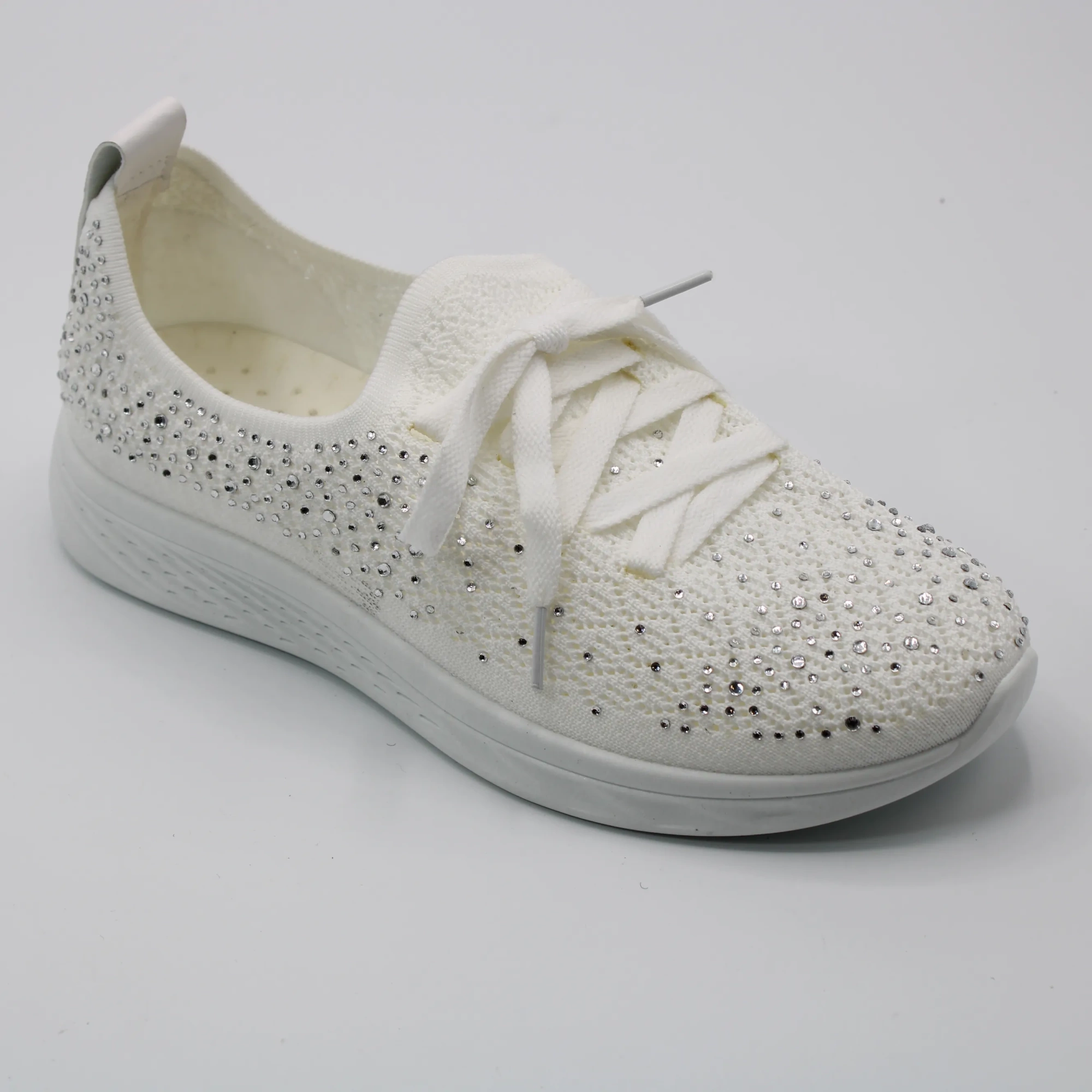 Женские летние слипоны белого цвета ДЕРЕВЬЯ BS01-528