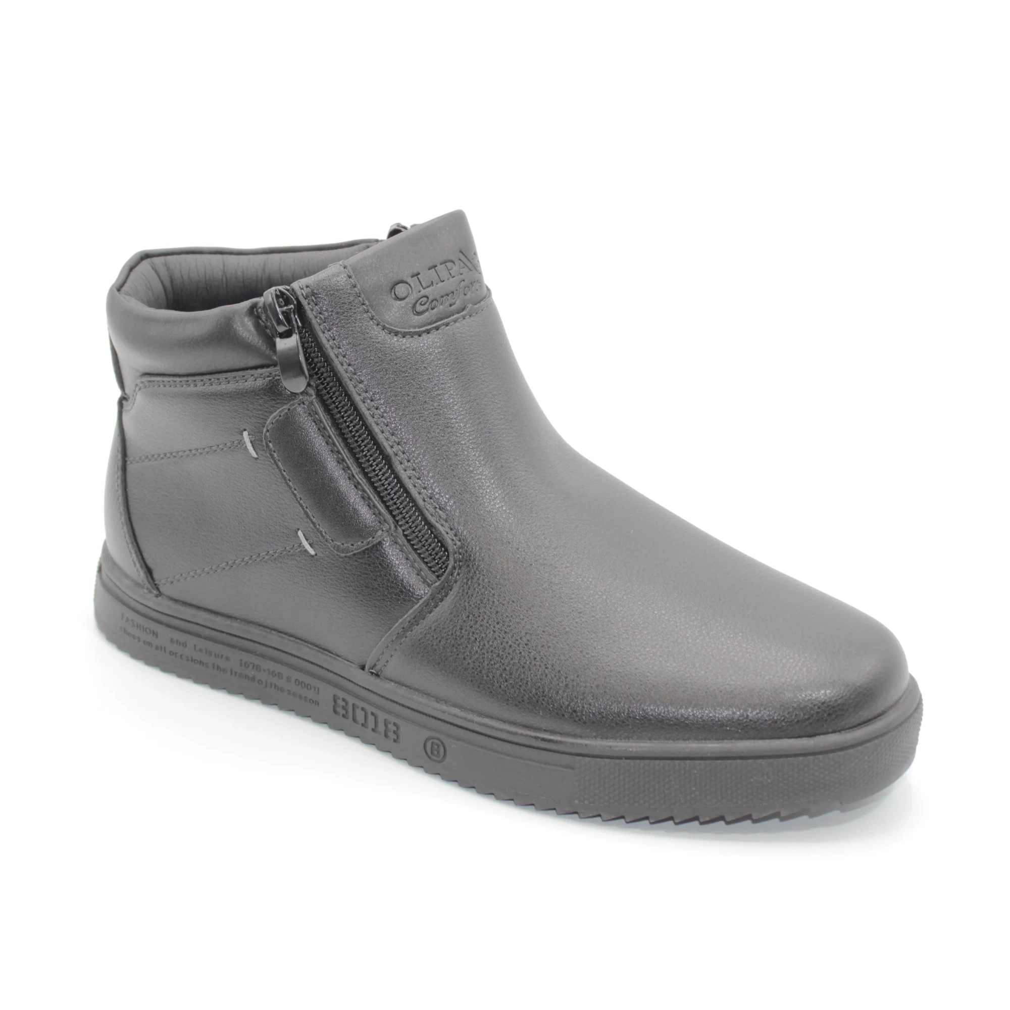 Детские ботинки черного цвета OLIPAS BS05-412