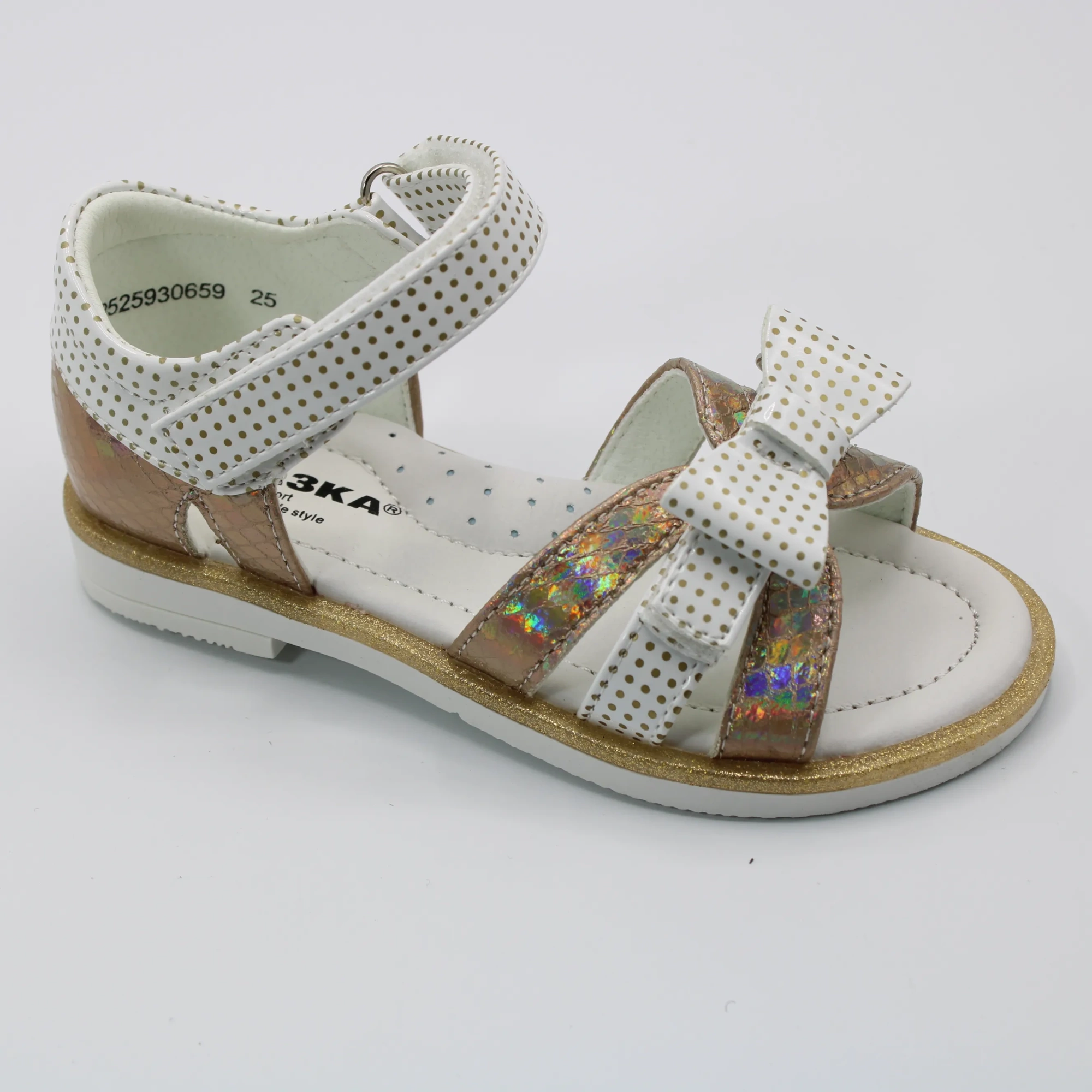 Детские летние босоножки золотого цвета СКАЗКА BS03-2246