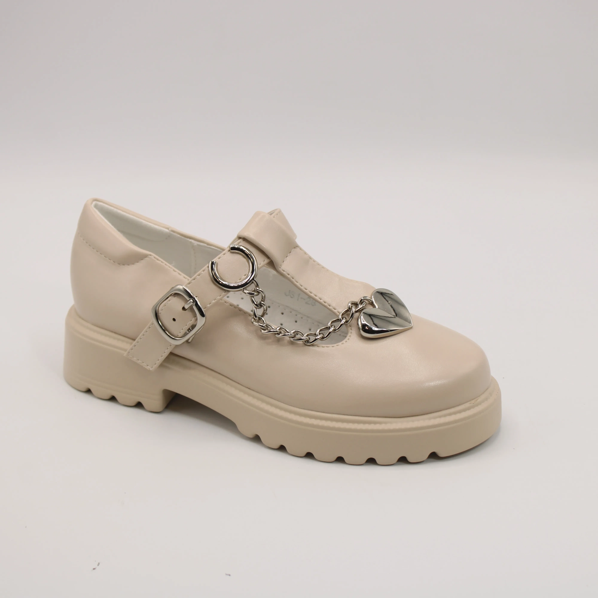 Детские туфли бежевого цвета MEITESI BS05-1122