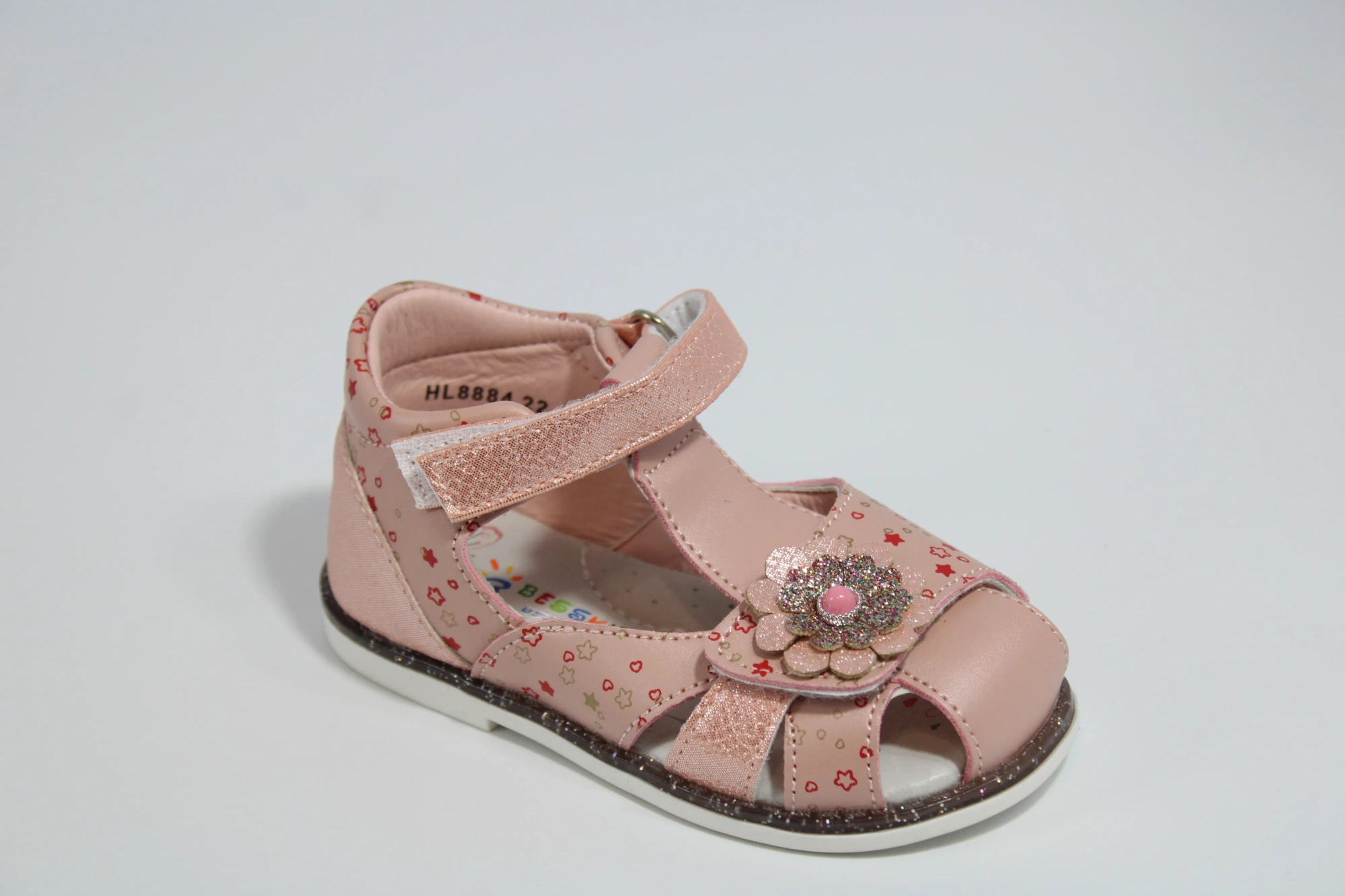 Детские летние босоножки розового цвета BESSKY BS05-16