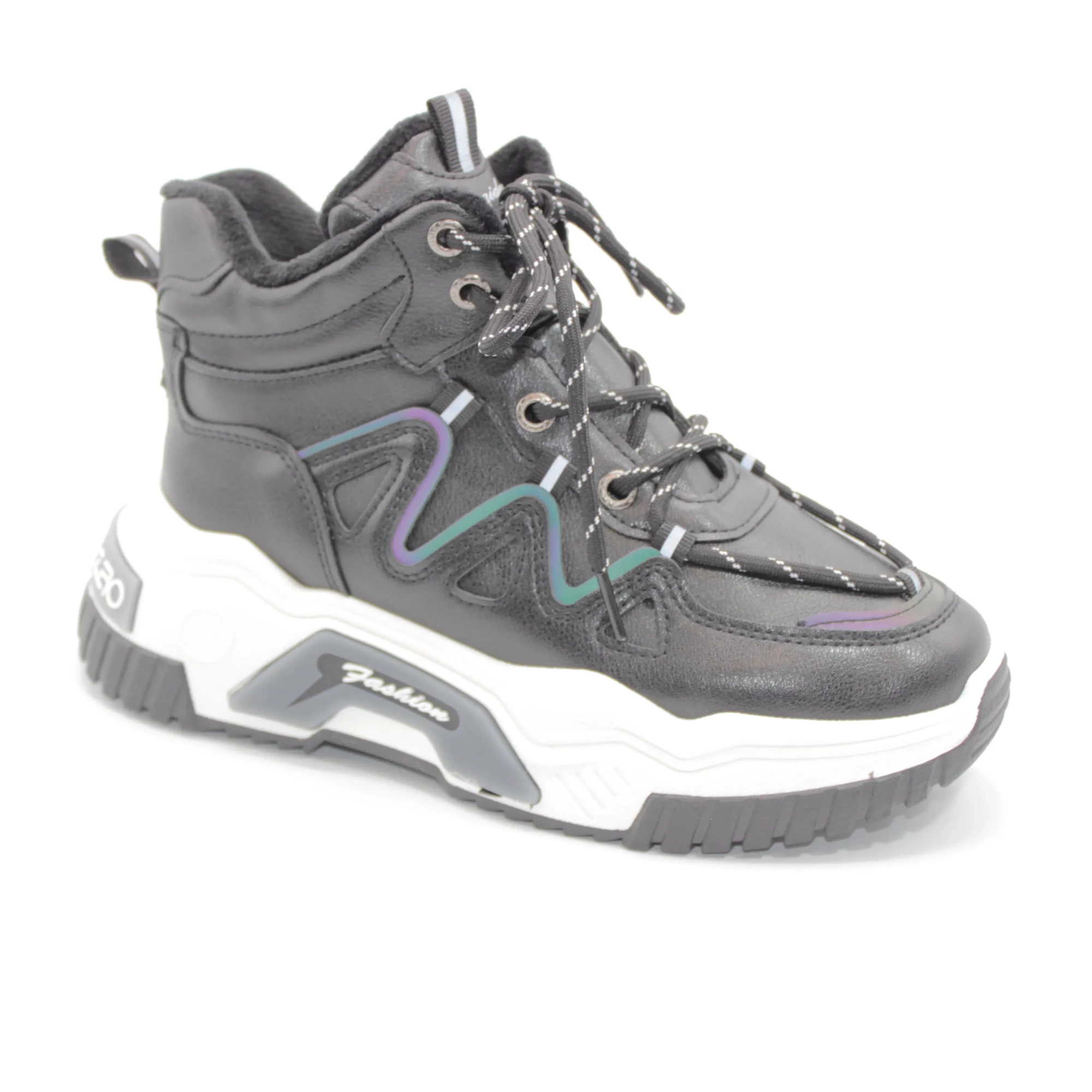 Женские кроссовки черного цвета OUQIDAGENI BS01-1145