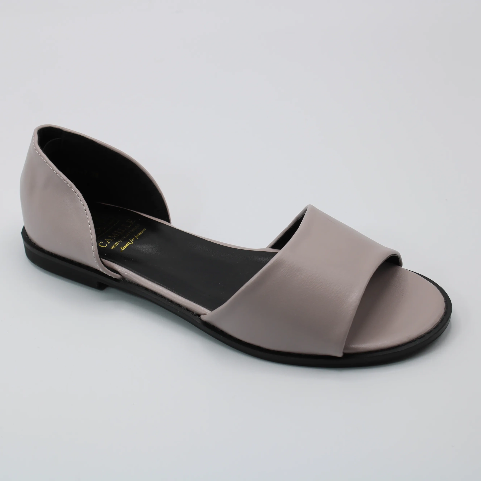 Женские летние босоножки серого цвета CAMILLE BS02-784