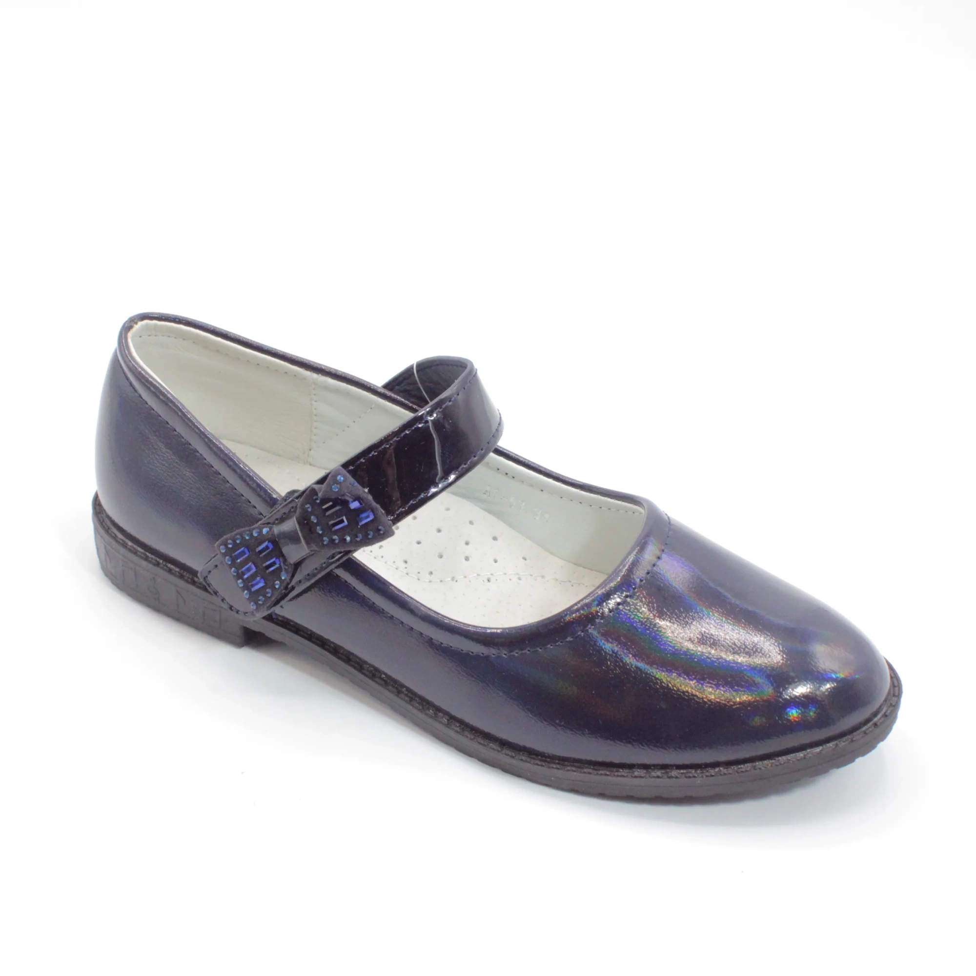 Детские туфли черного цвета КУМИР BS06-761