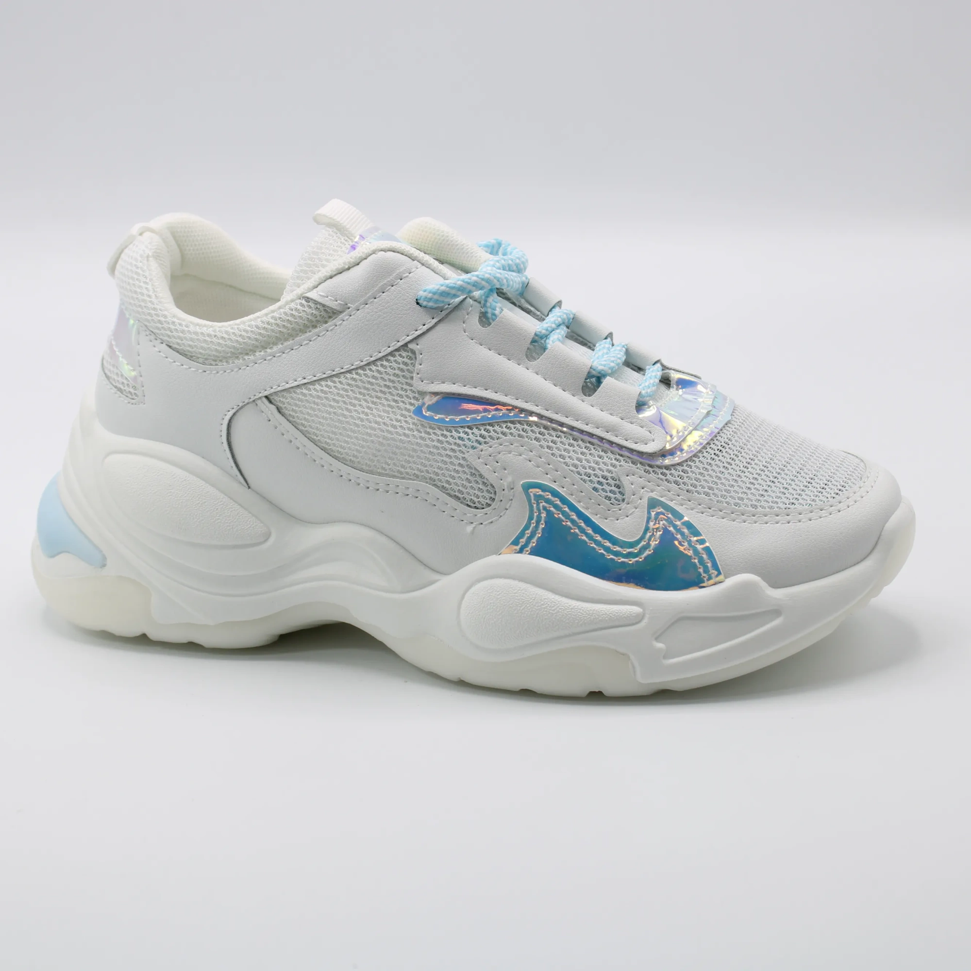 Женские весенние кроссовки голубого цвета HUALIR BS01-601