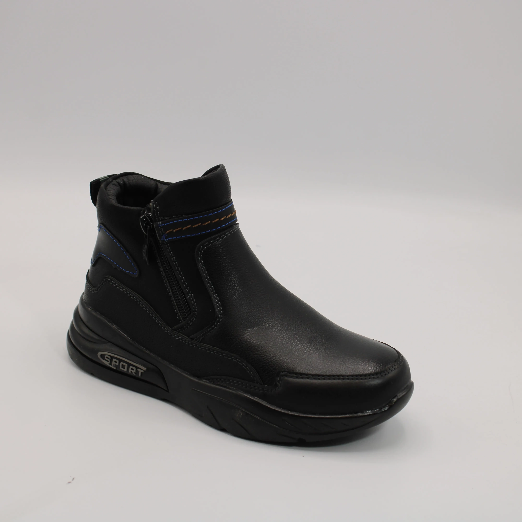 Детские ботинки черного цвета BOYS AND GIRLS BS06-1283