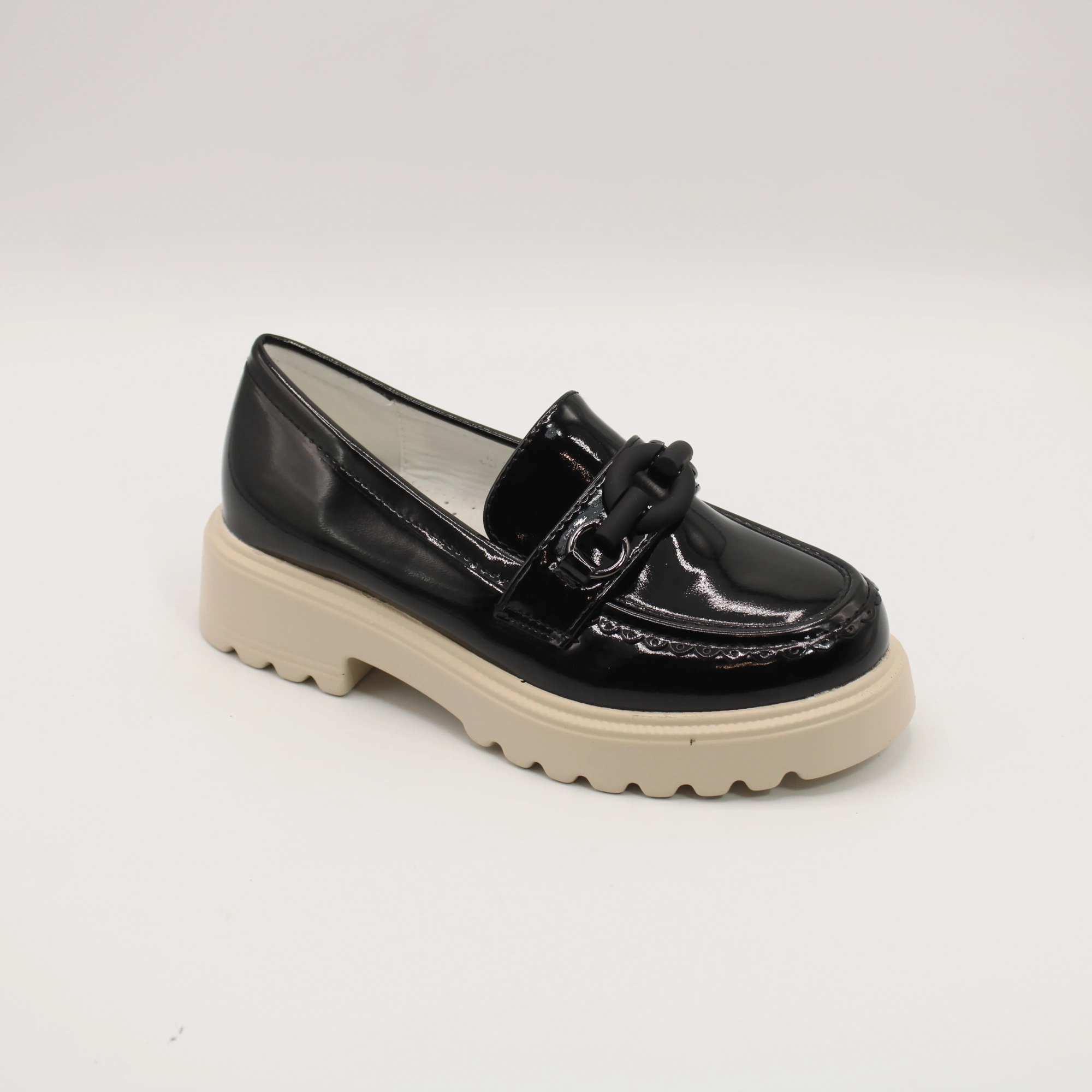 Детские туфли черного цвета MEITESI BS03-3385