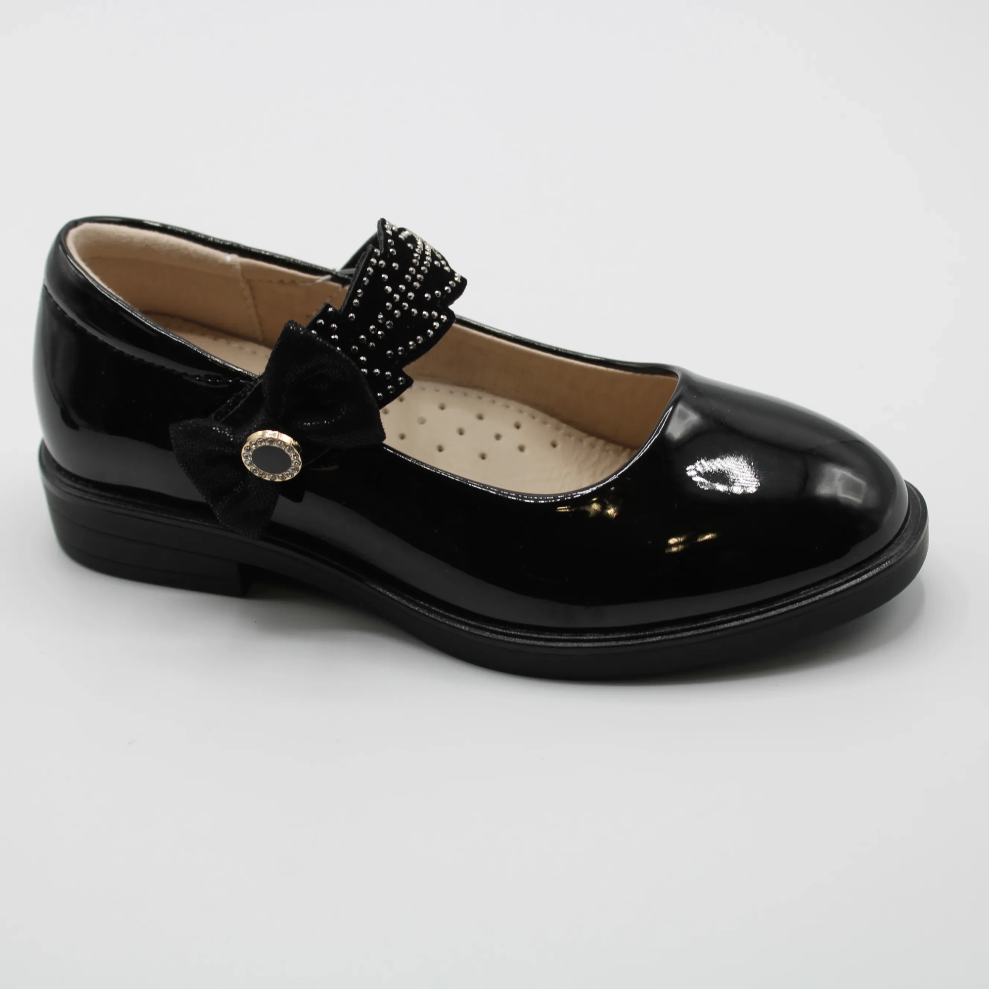 Детские осенние туфли черного цвета СКАЗКА BS06-293