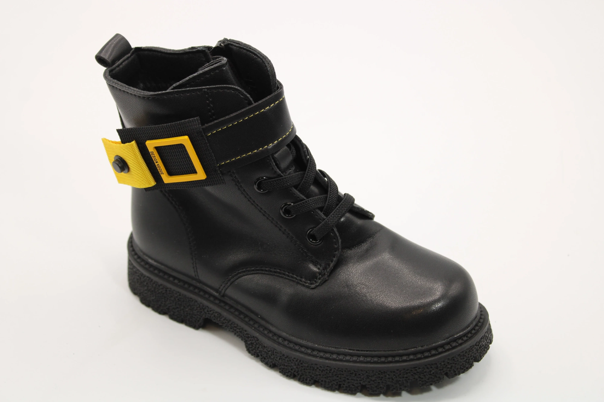 Детские ботинки черного цвета ОТЛИЧНИК BS03-3126