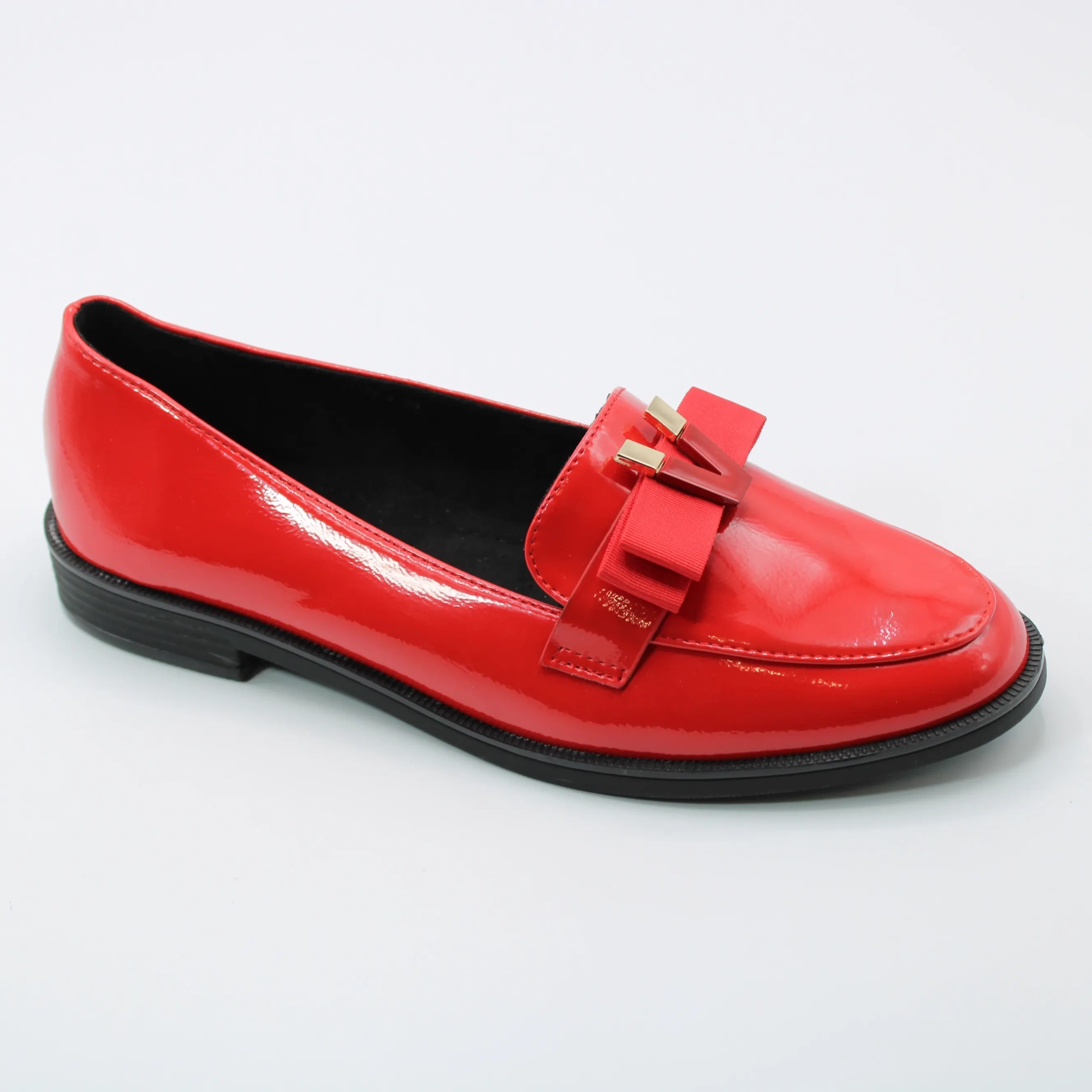 Женские осенние туфли красного цвета MEGER BS01-797