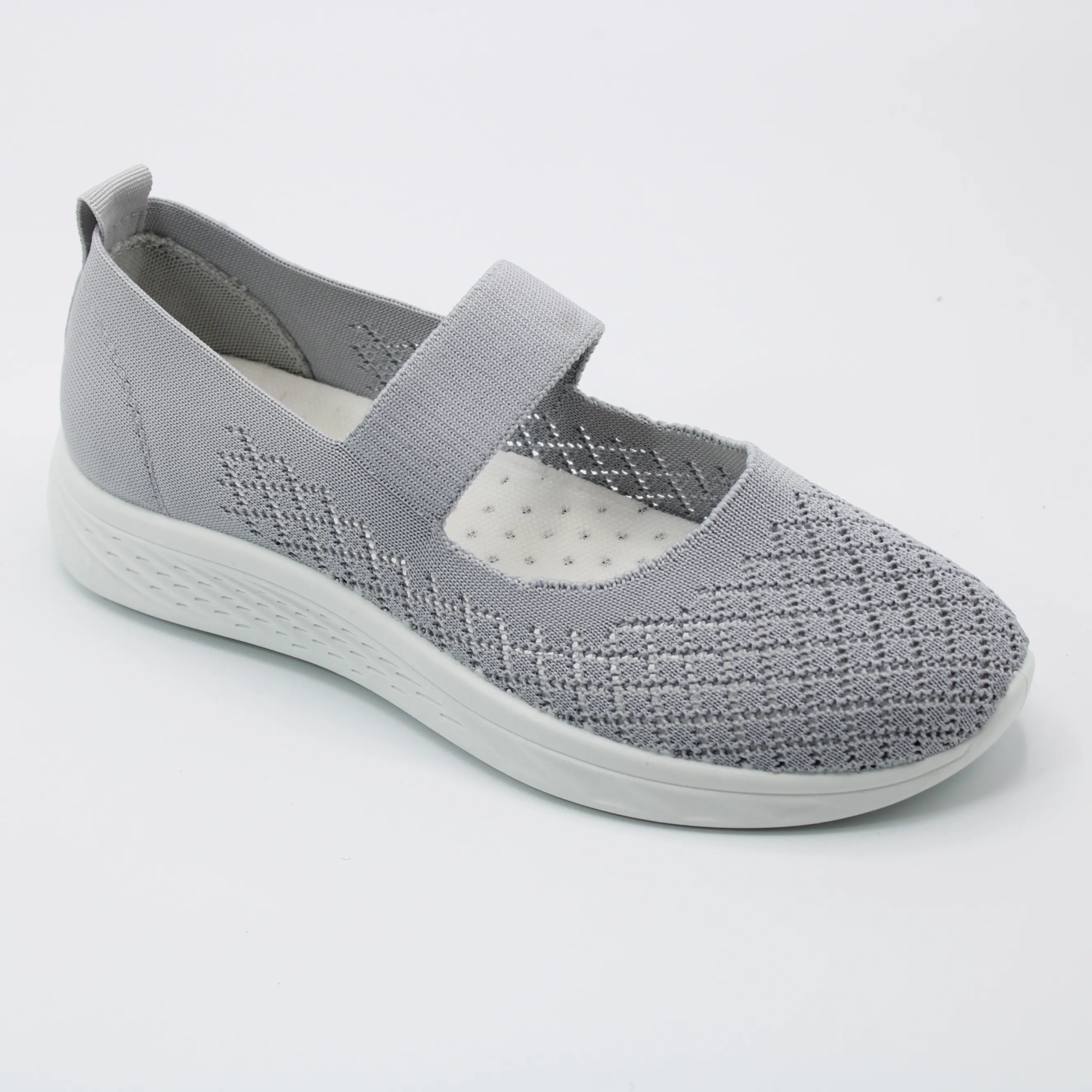 Женские летние слипоны серого цвета MUFEL BS01-534