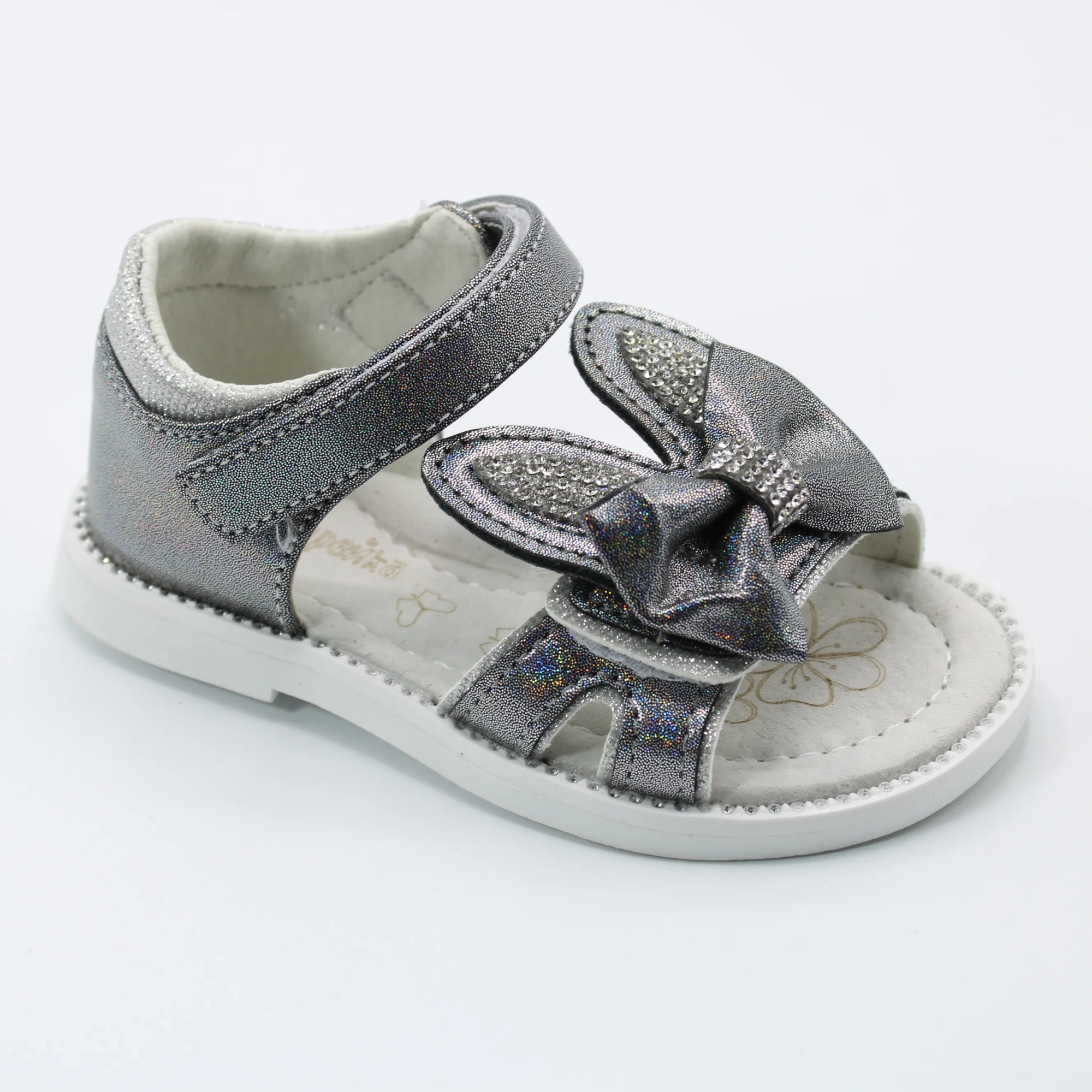 Детские летние босоножки серого цвета КАНАРЕЙКА BS06-229