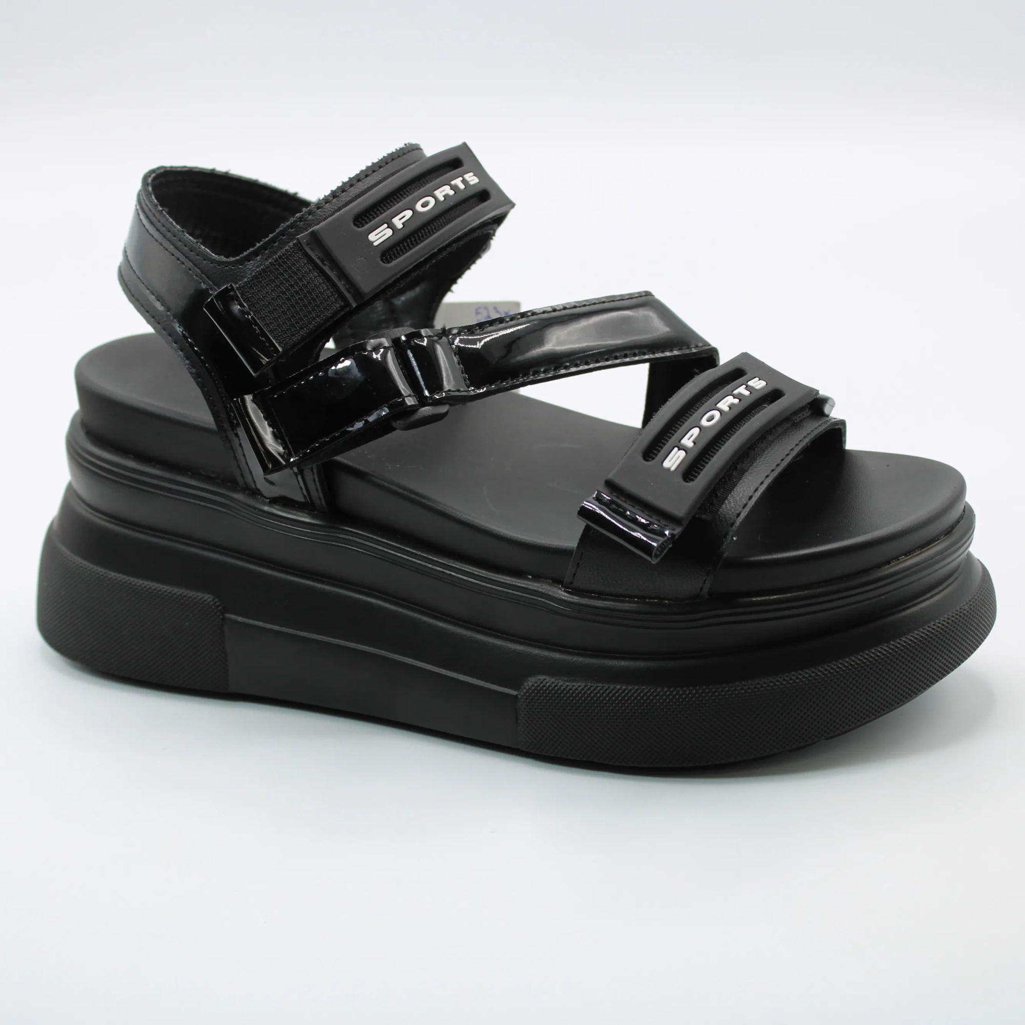 Женские летние босоножки черного цвета DINO ALBAT BS01-680