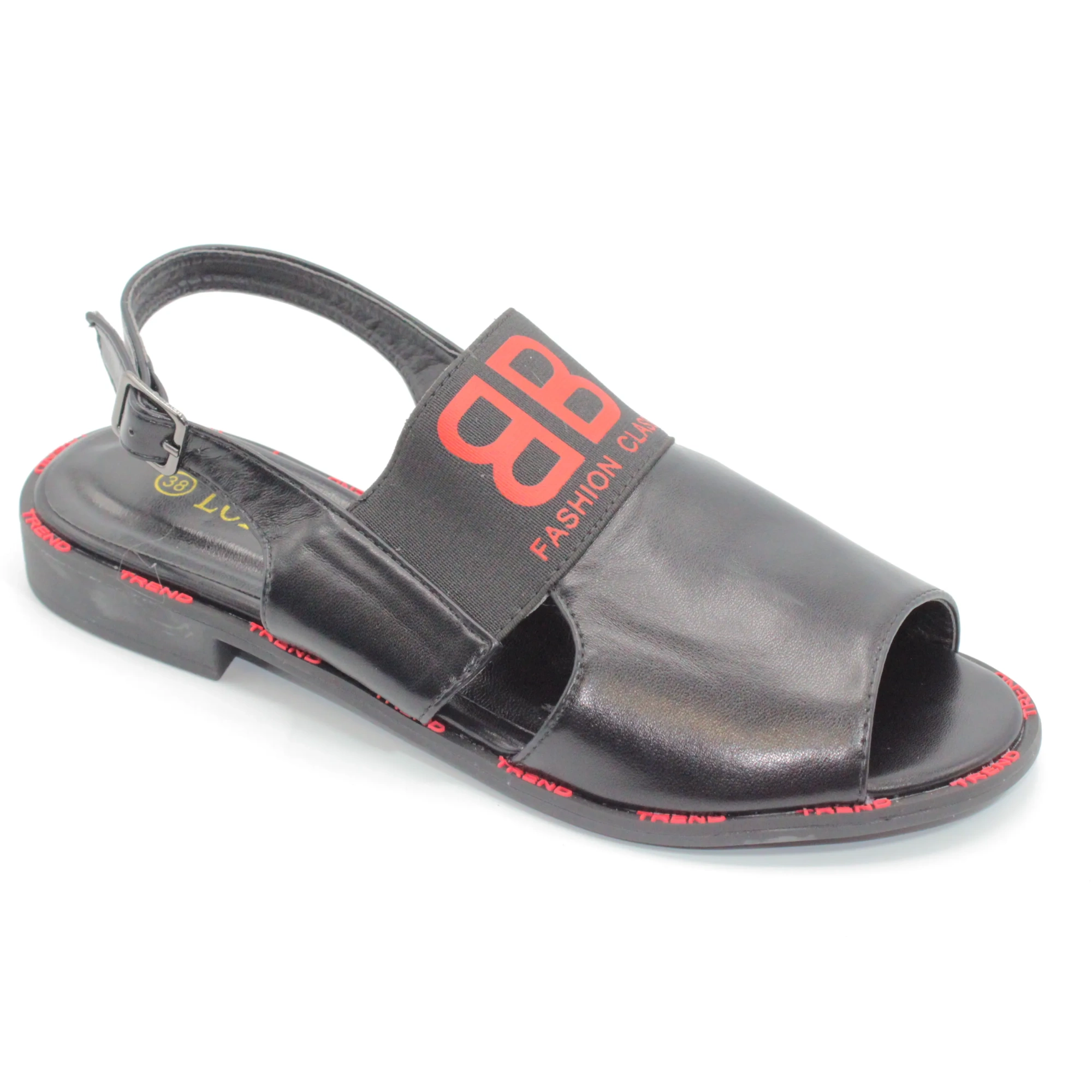 Женские летние босоножки черного цвета LORETTA BS01-1060