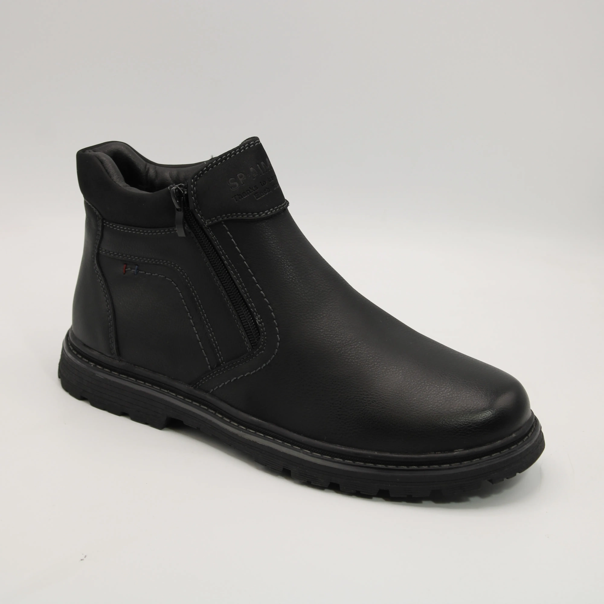 Мужские  ботинки черного цвета AIМА BS02-1555