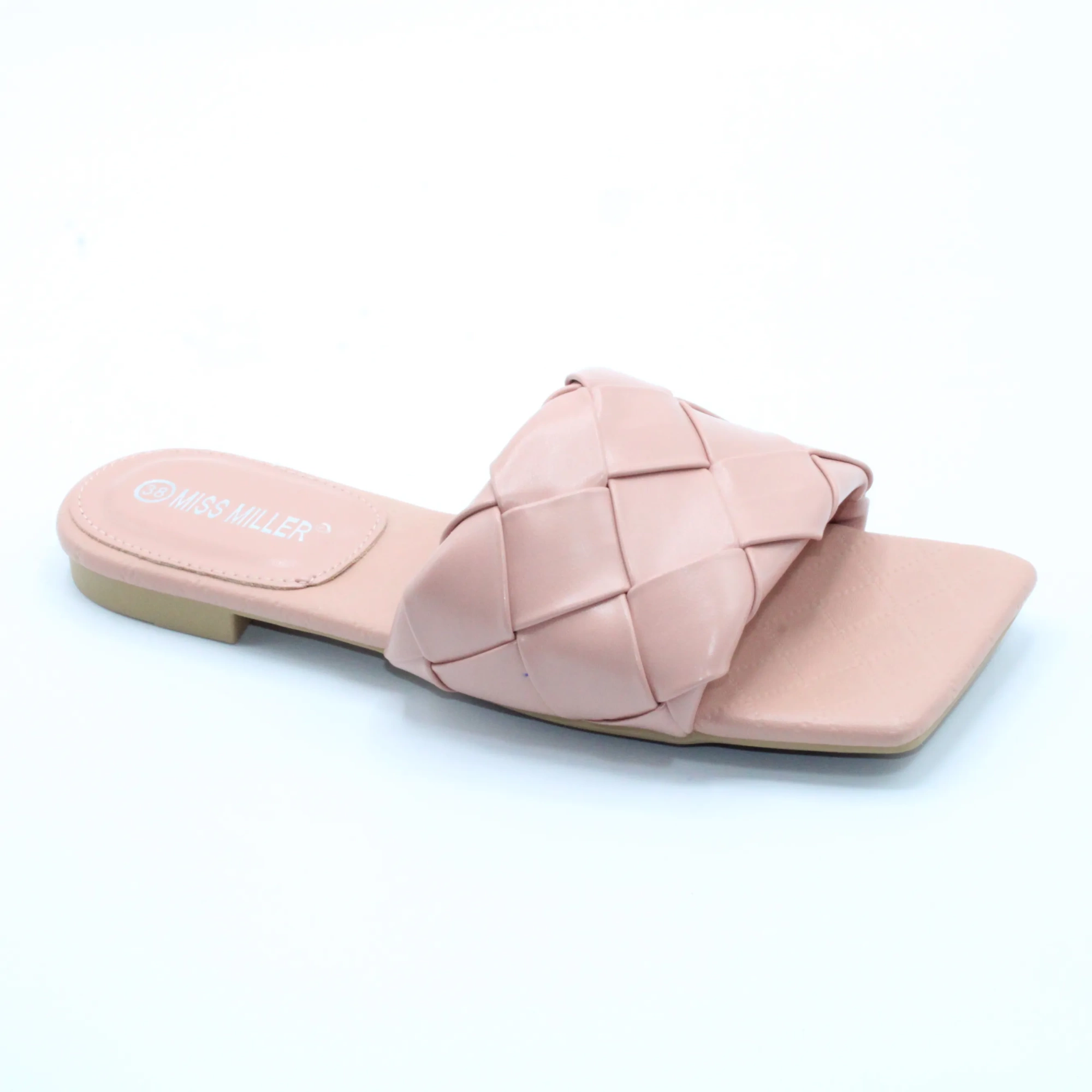 Женские летние шлепанцы бежевого цвета MISS MILLER BS02-1066