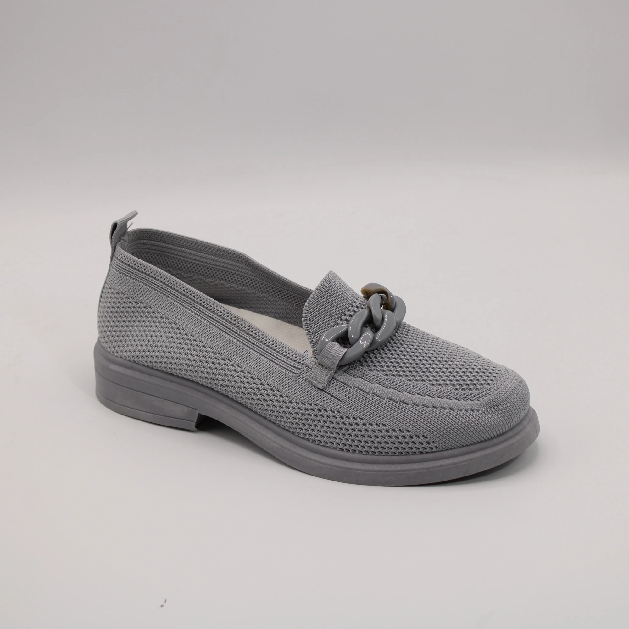 Женские туфли серого цвета LМ BS02-1678