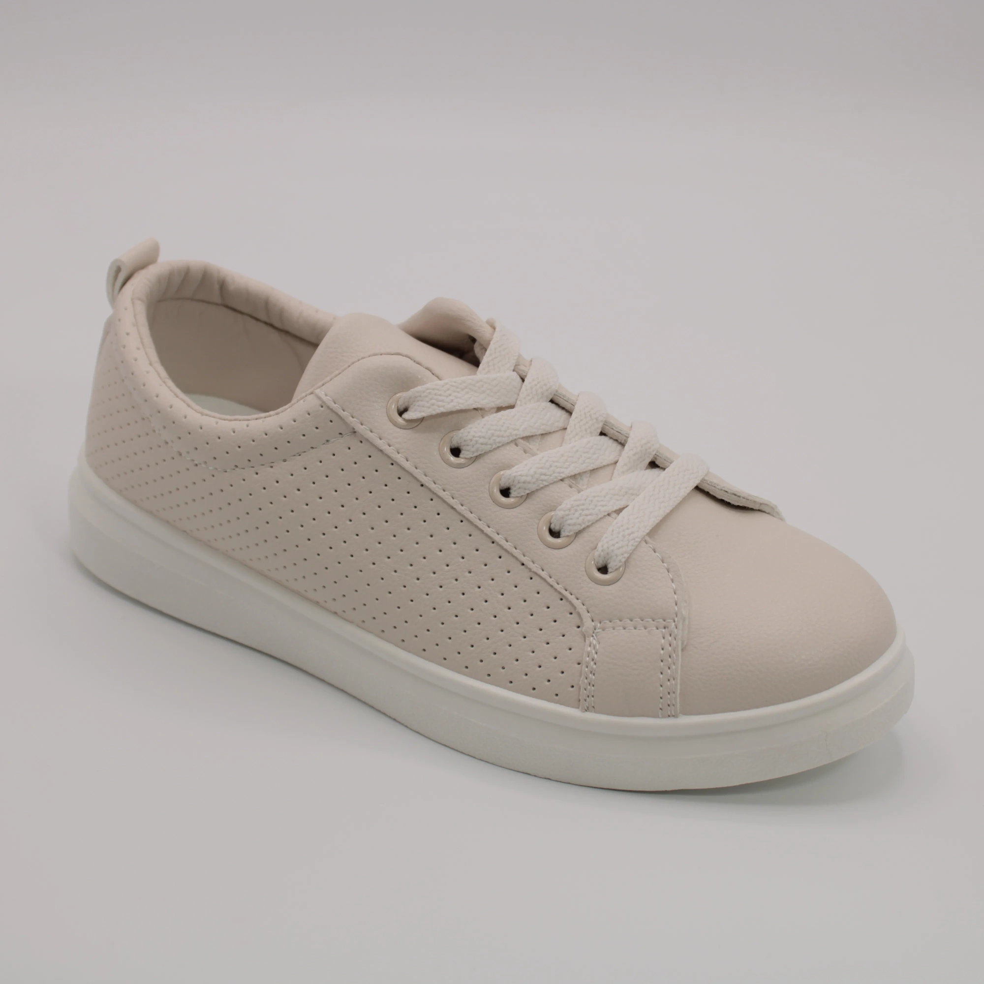 Женские кеды бежевого цвета POROCO BS02-1439