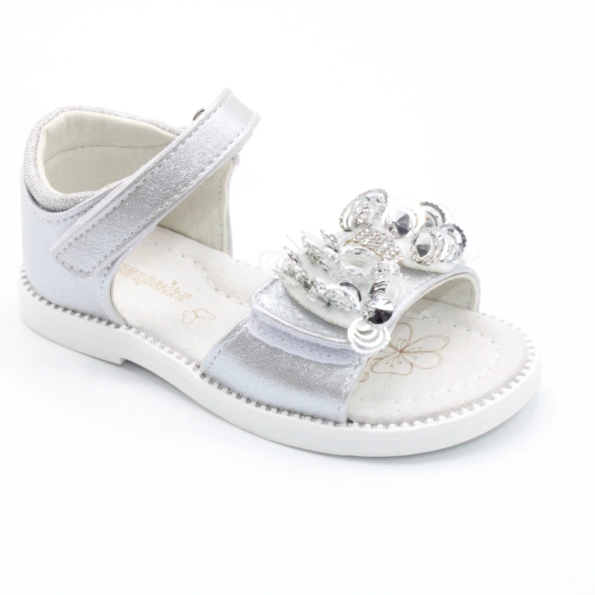 Детские летние босоножки серого цвета КАНАРЕЙКА BS03-2635